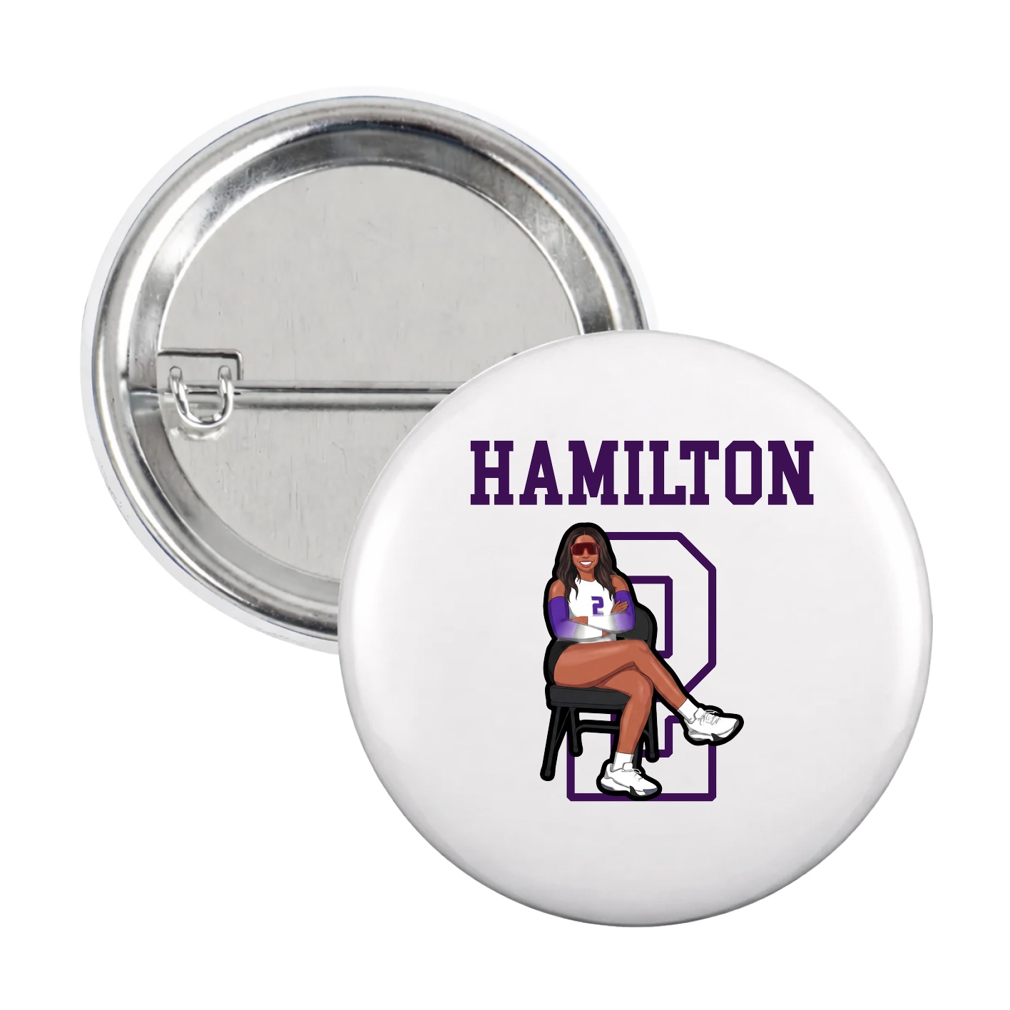 Game Day Button — Shirsey in White