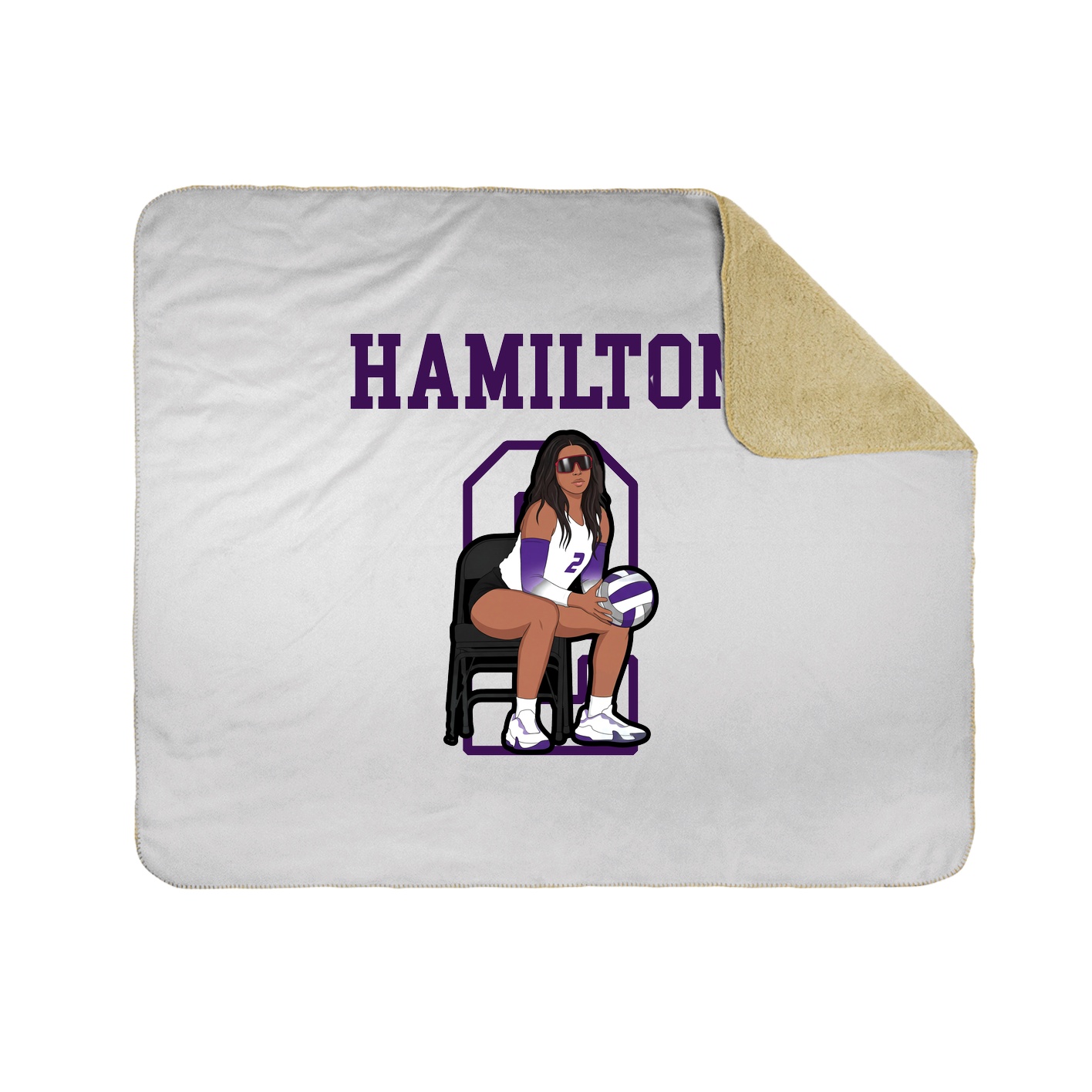 Throw Blanket — Shirsey in White