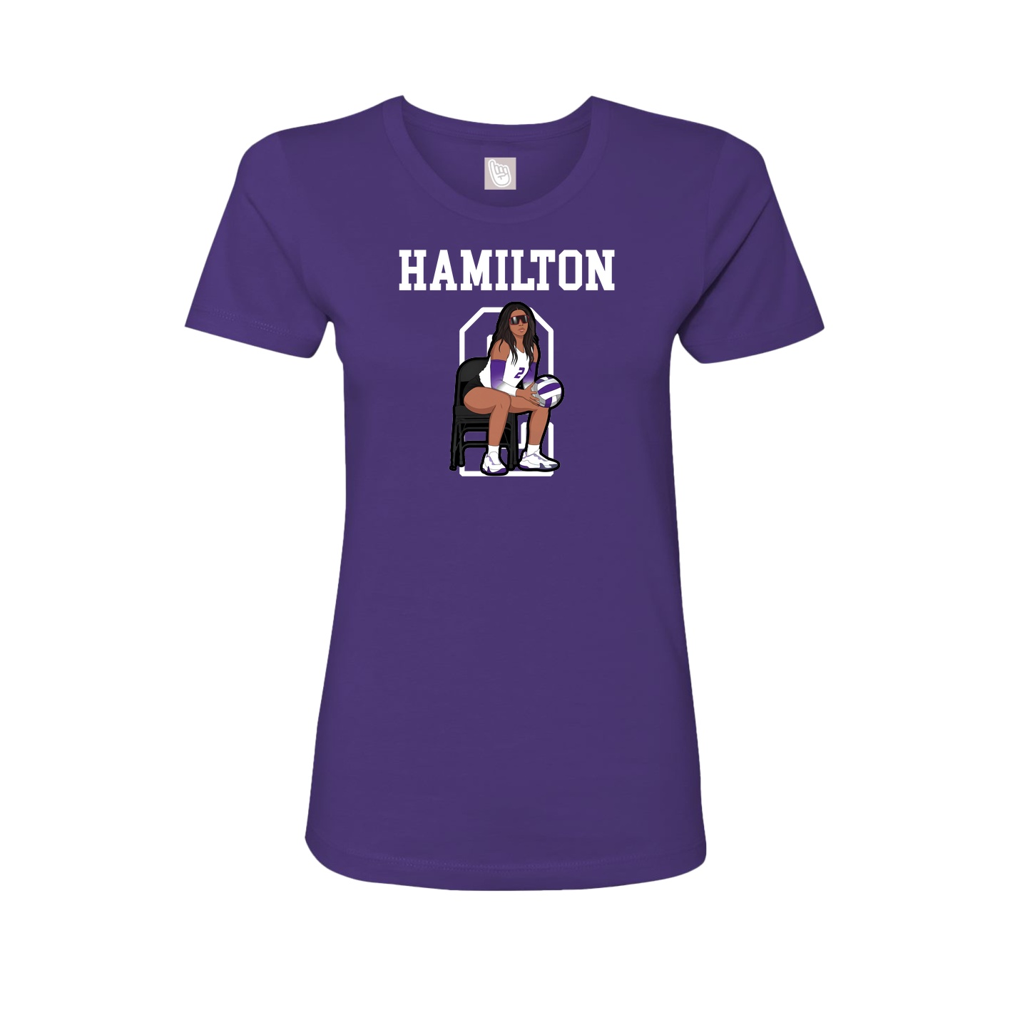 Fitted Women's Tee — Shirsey in Purple