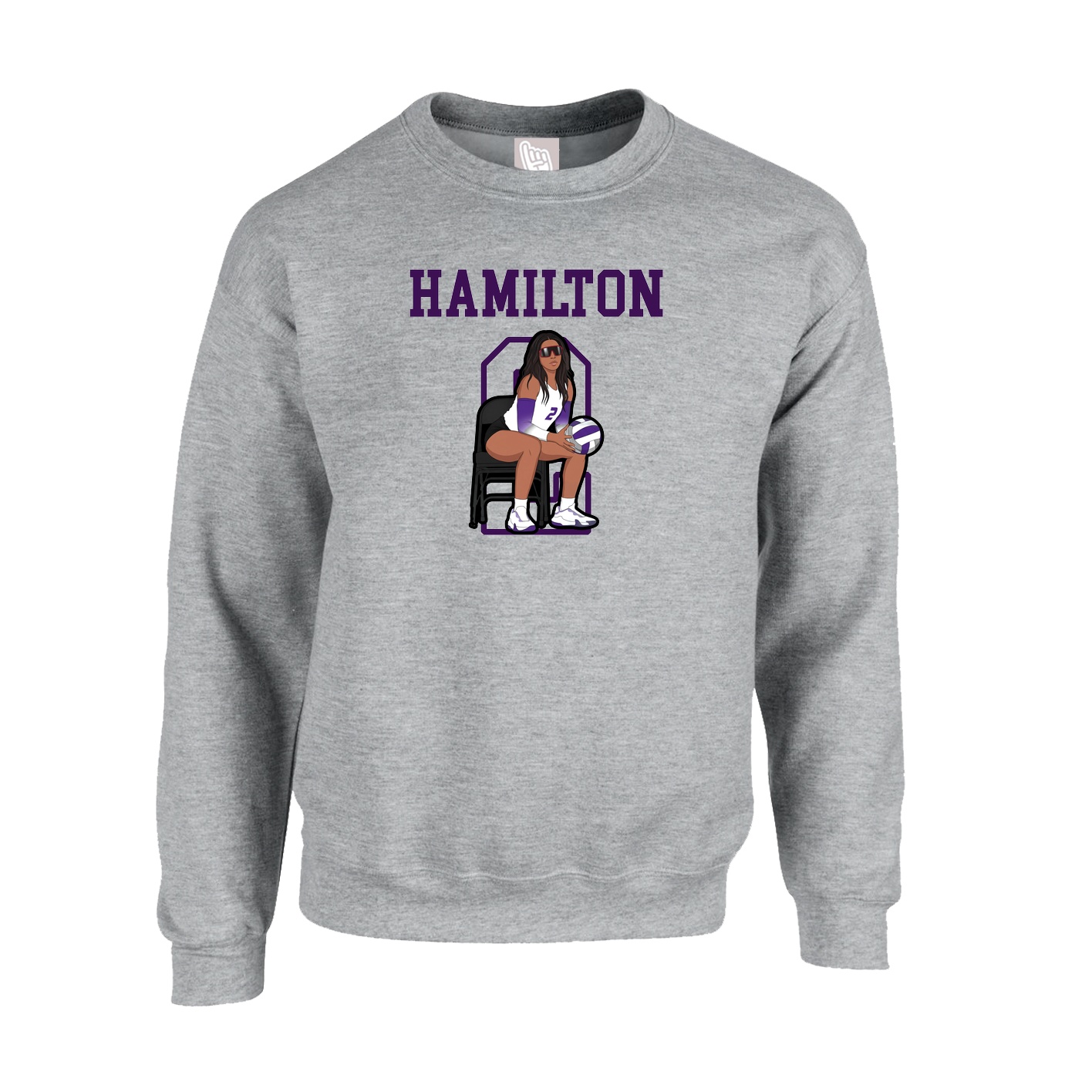 Fleece Crew — Shirsey in Grey