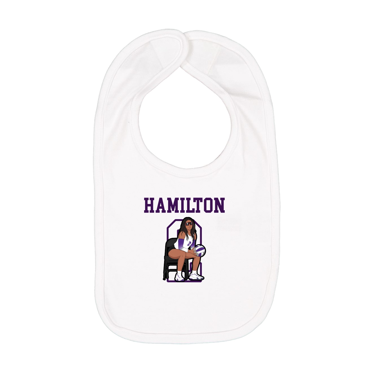 Infant Bib — Shirsey in White