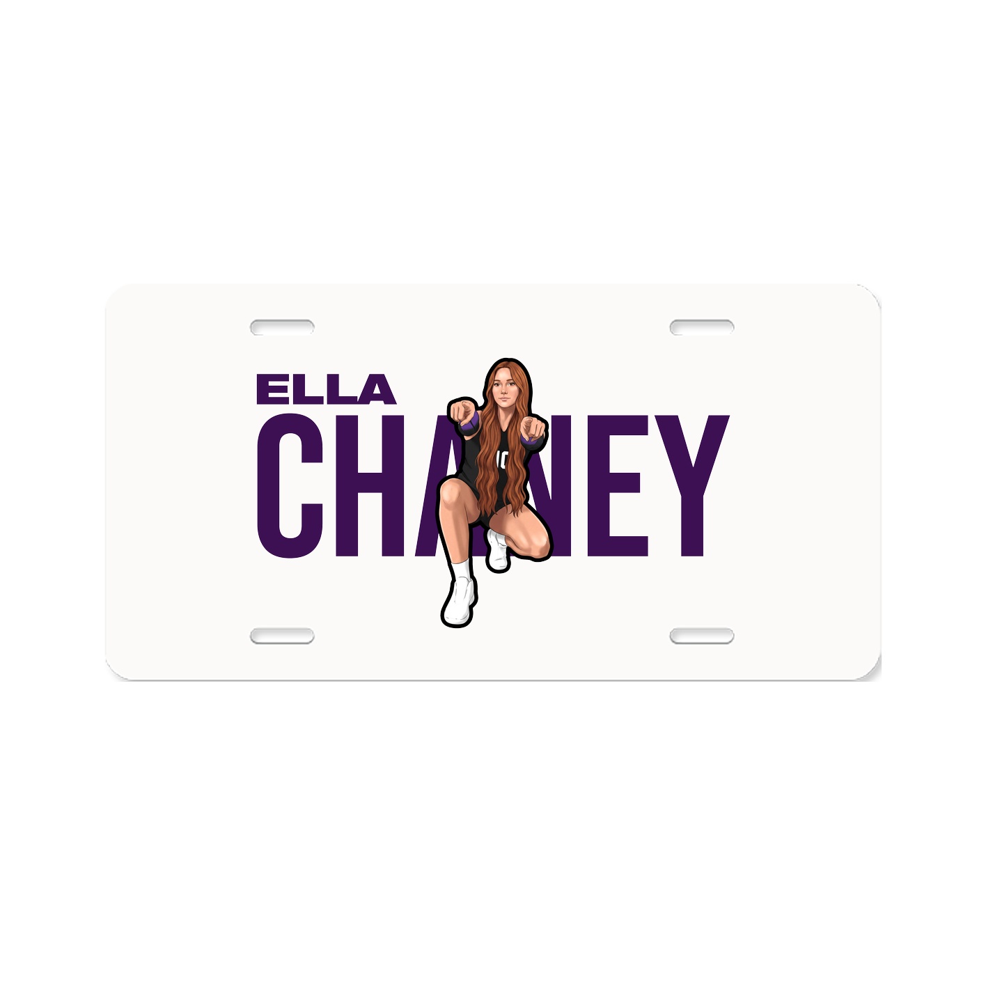 License Plate — Player Name in Classic