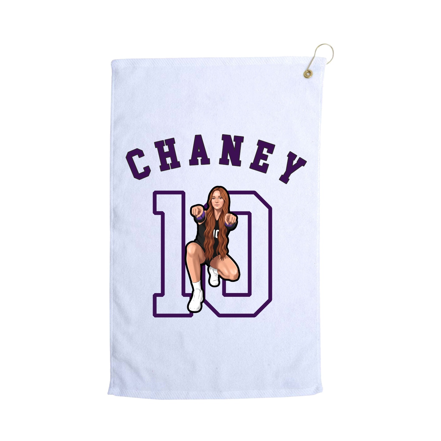 Golf Towel — Shirsey Arch in White