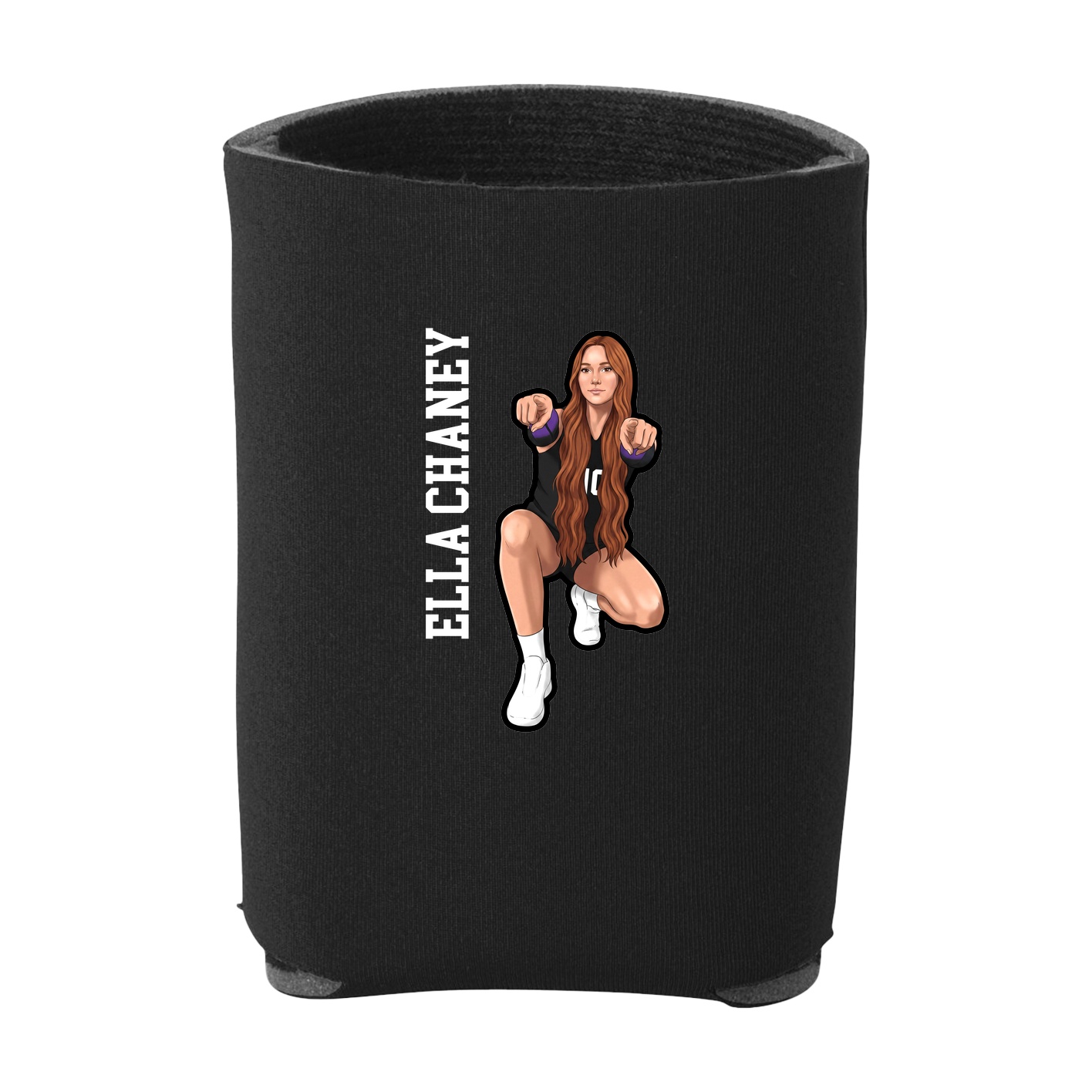 Can Holder — Name Vertical in Black