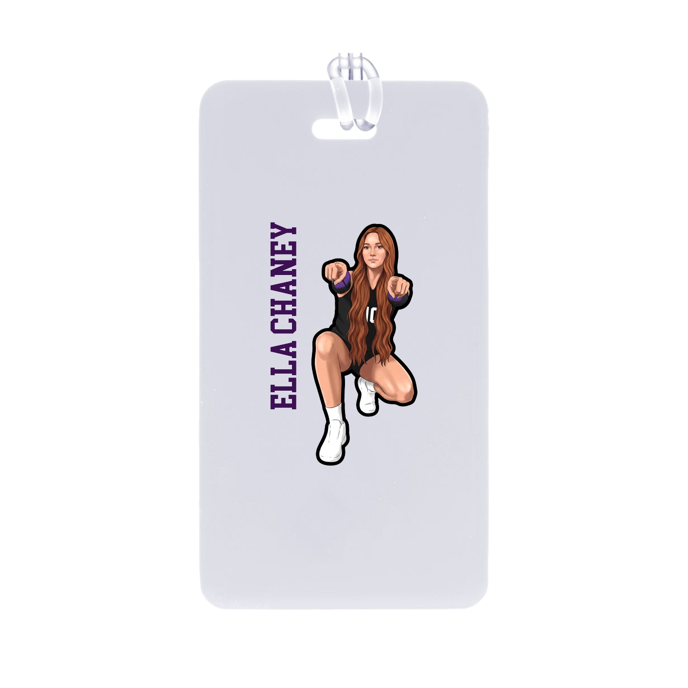 Bag Tag — Name Vertical in Classic