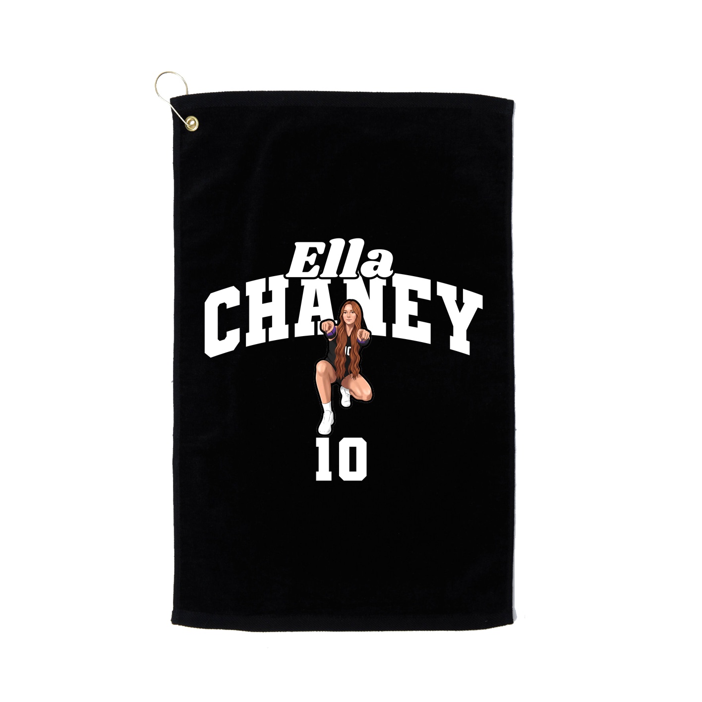 Golf Towel — Signature Arch in Black