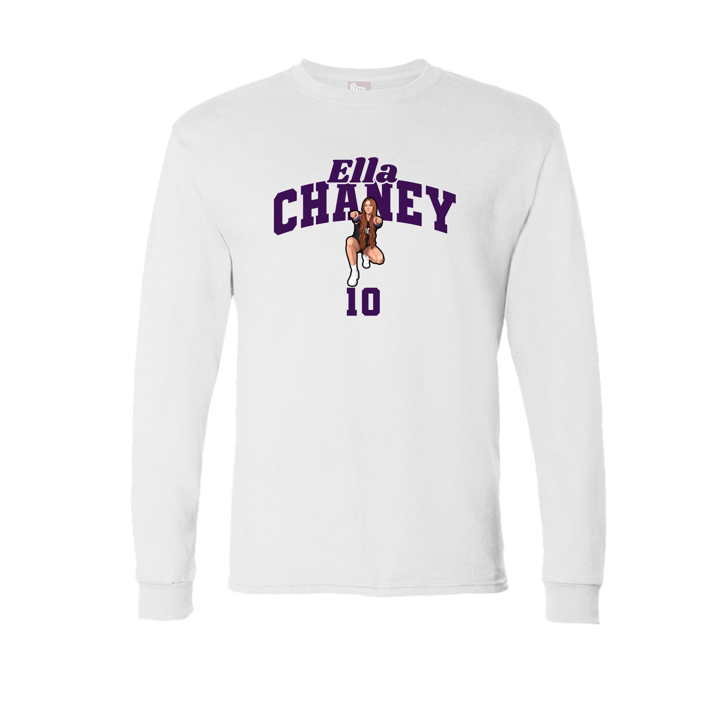 Long Sleeve Tee — Signature Arch in White