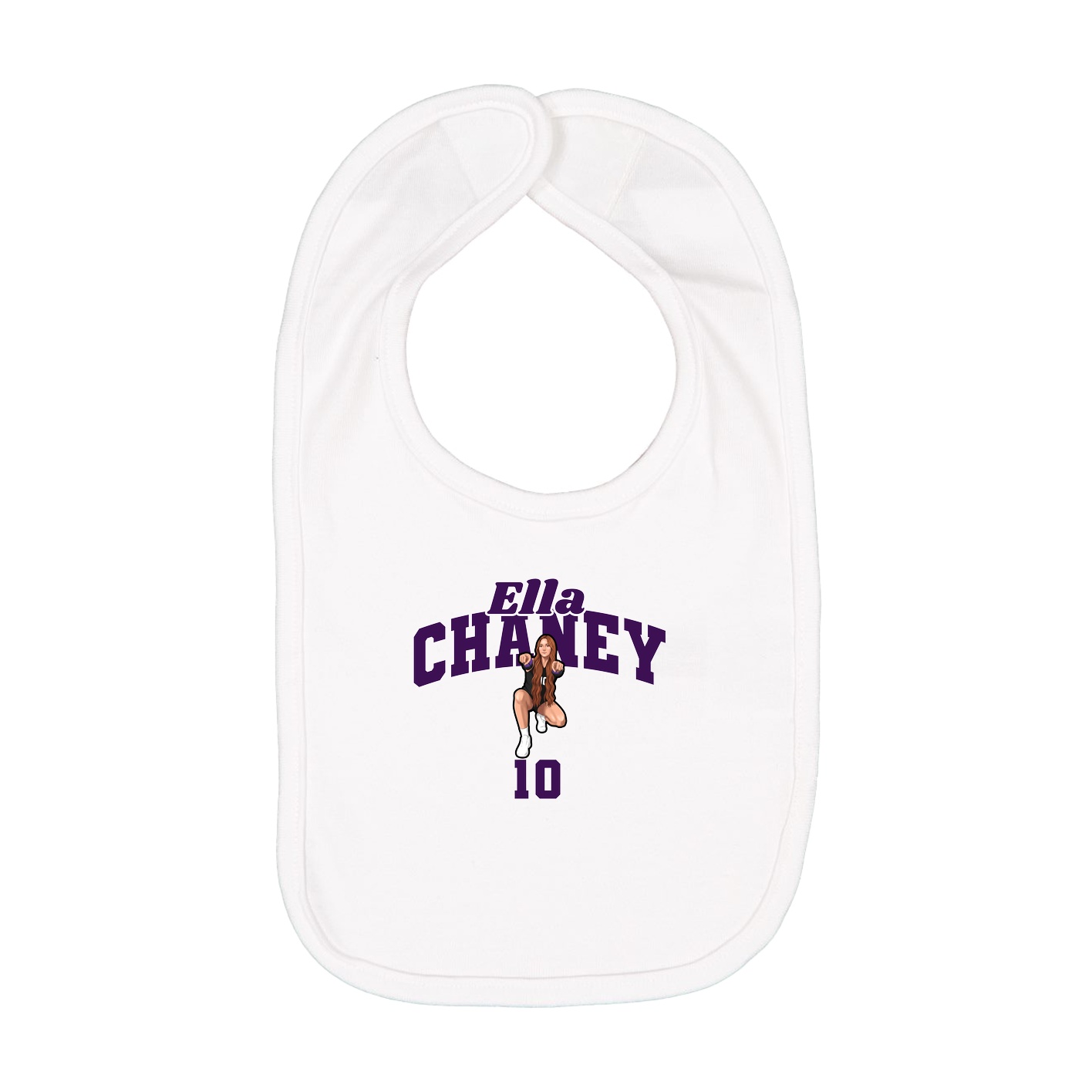 Infant Bib — Signature Arch in White