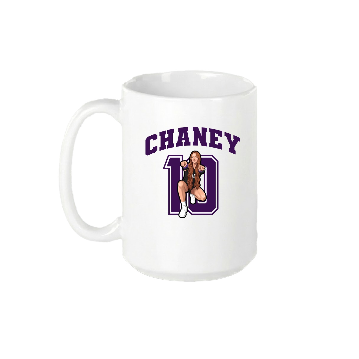 15oz Coffee Mug — Number in White