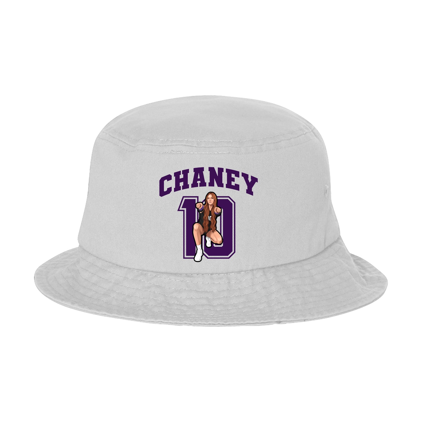 Bucket Cap — Number in White