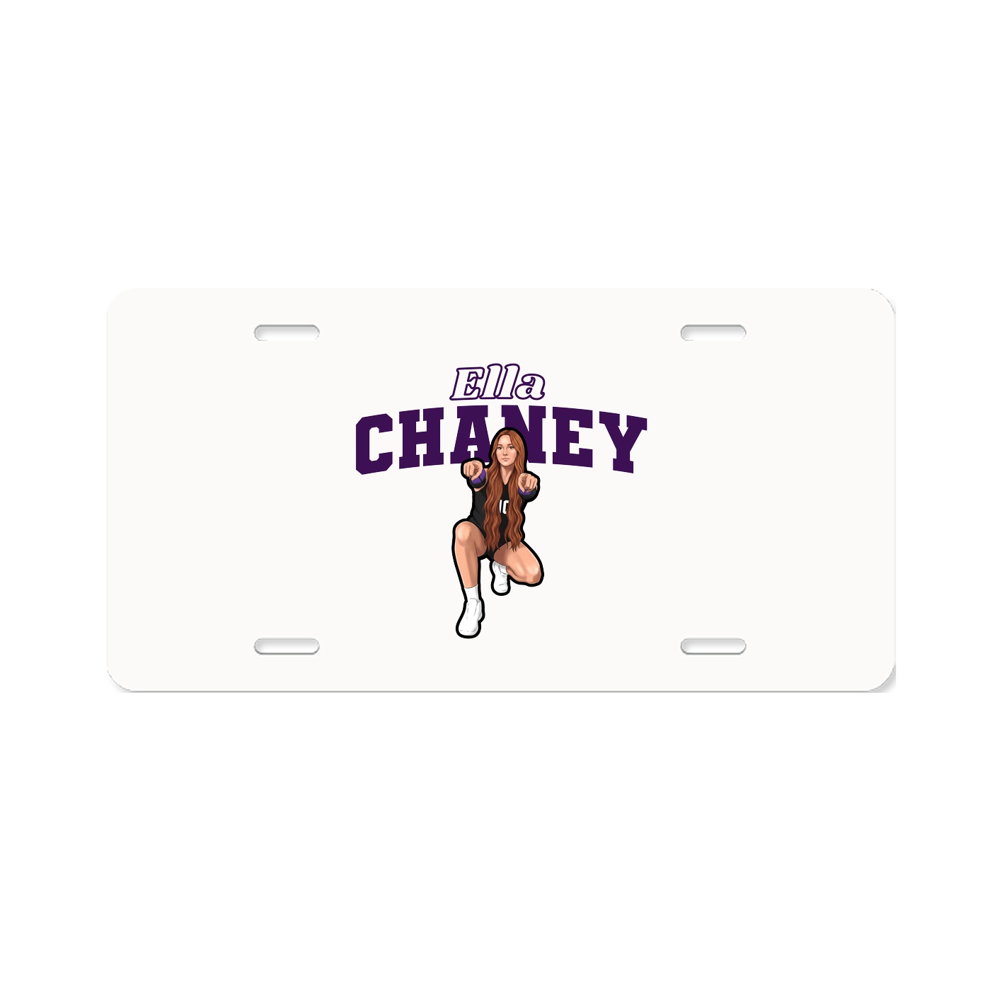 License Plate — Name Arch in Classic