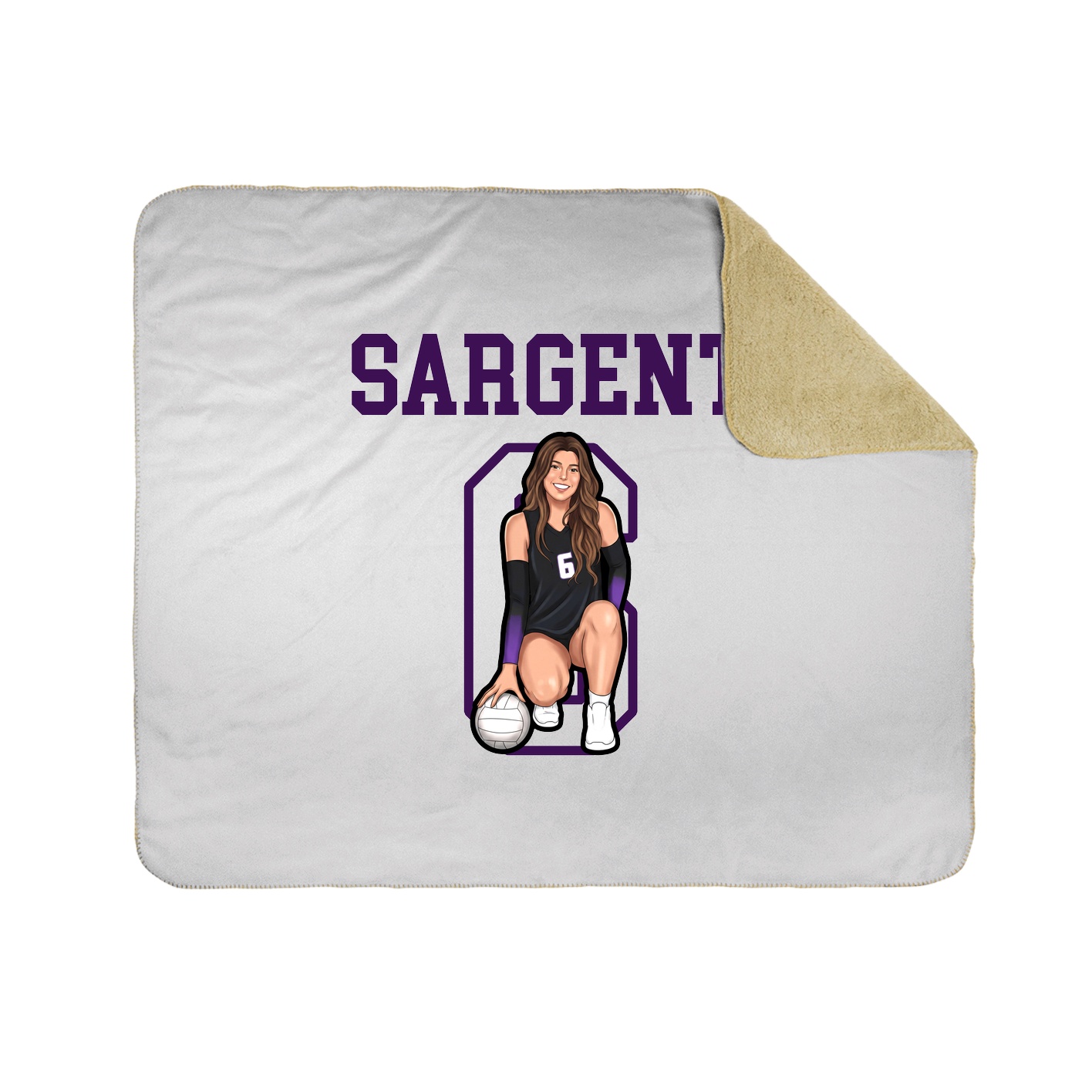 Throw Blanket — Shirsey in White
