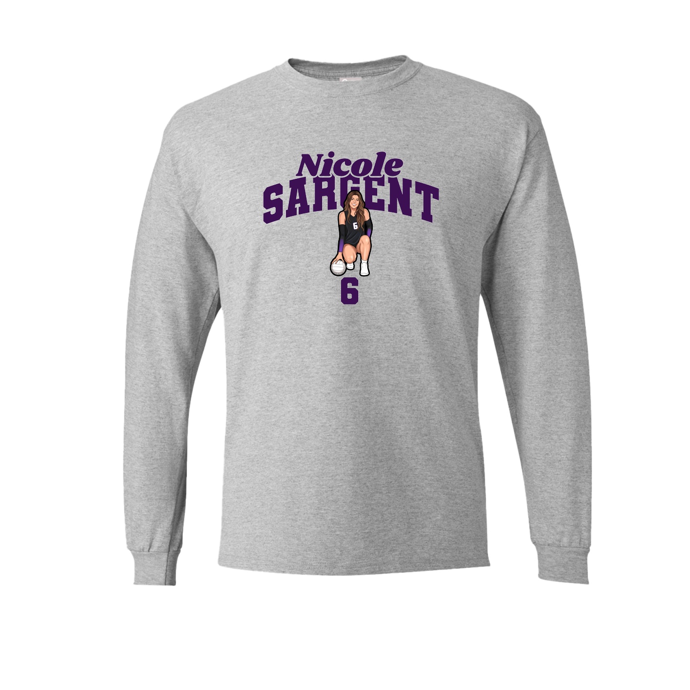 Long Sleeve Tee — Signature Arch in Grey