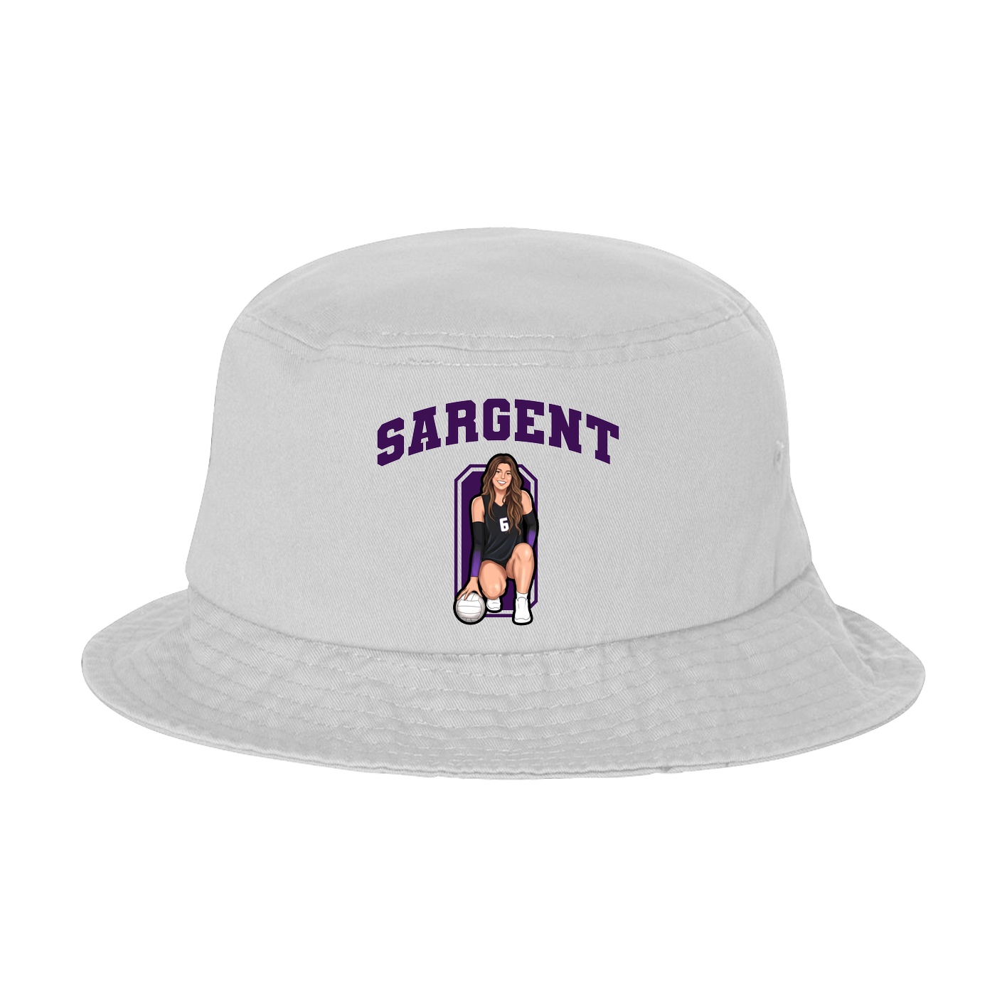 Bucket Cap — Number in White