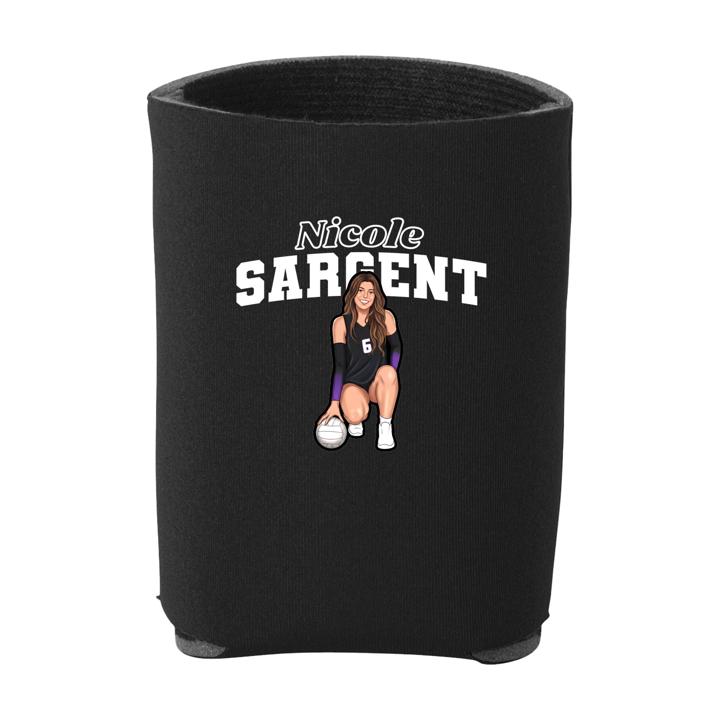 Can Holder — Name Arch in Black