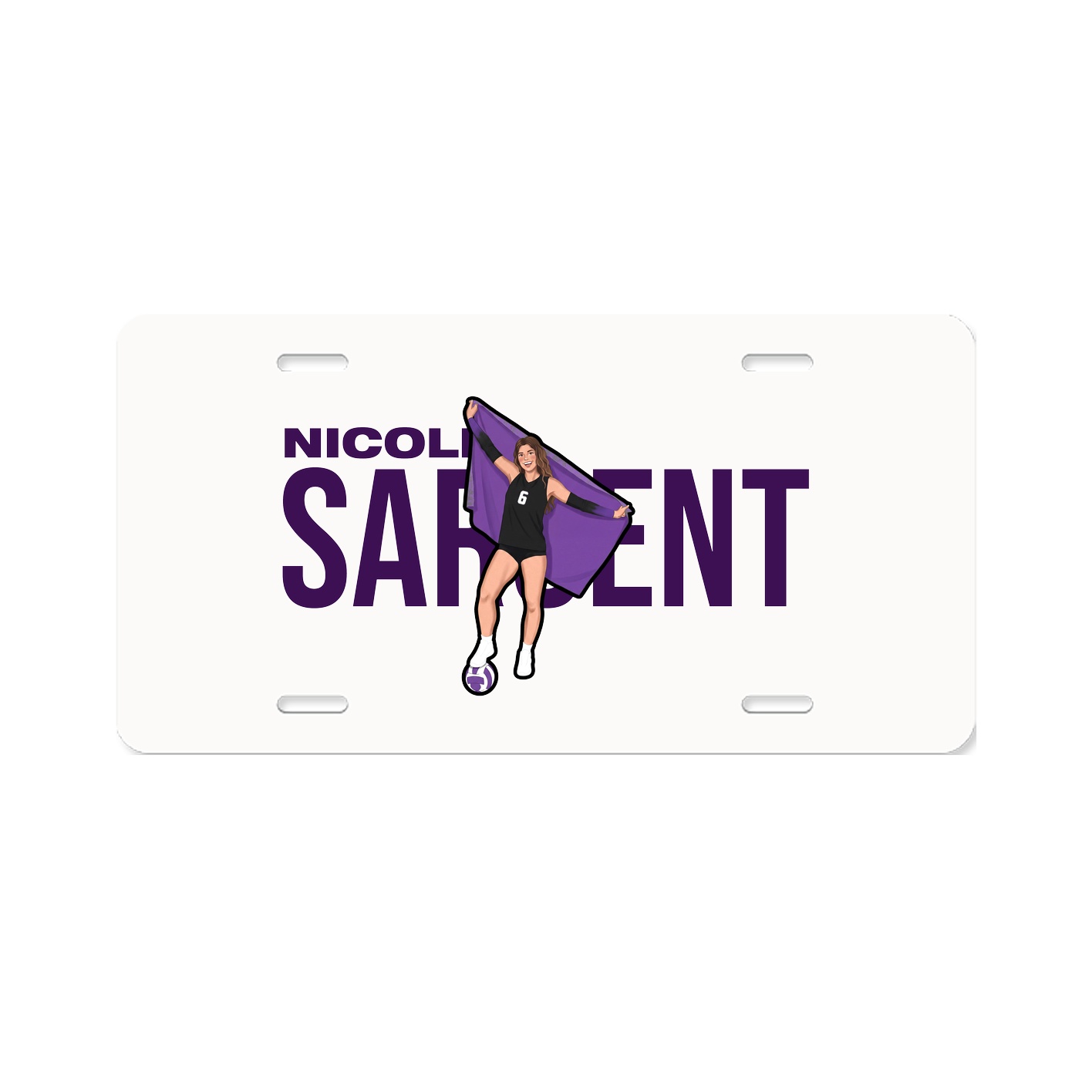 License Plate — Player Name in Classic