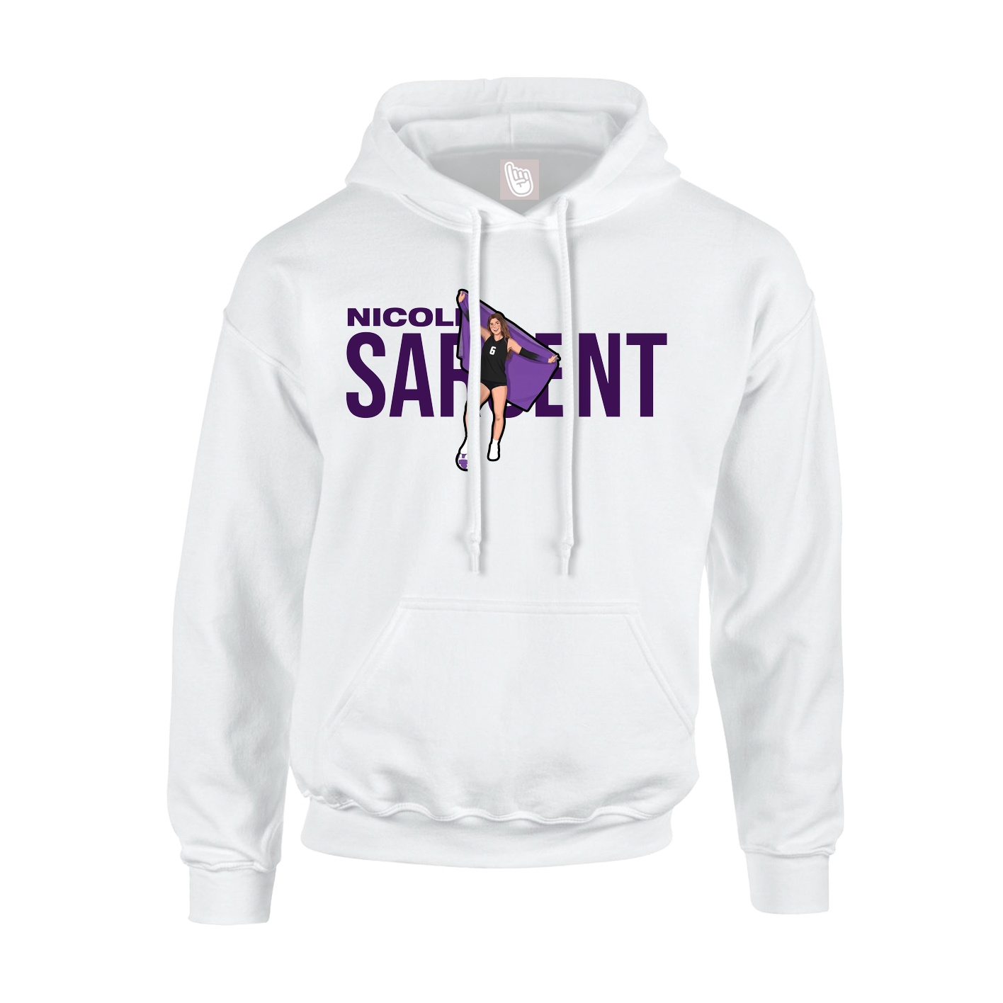 Hoodie — Player Name in White