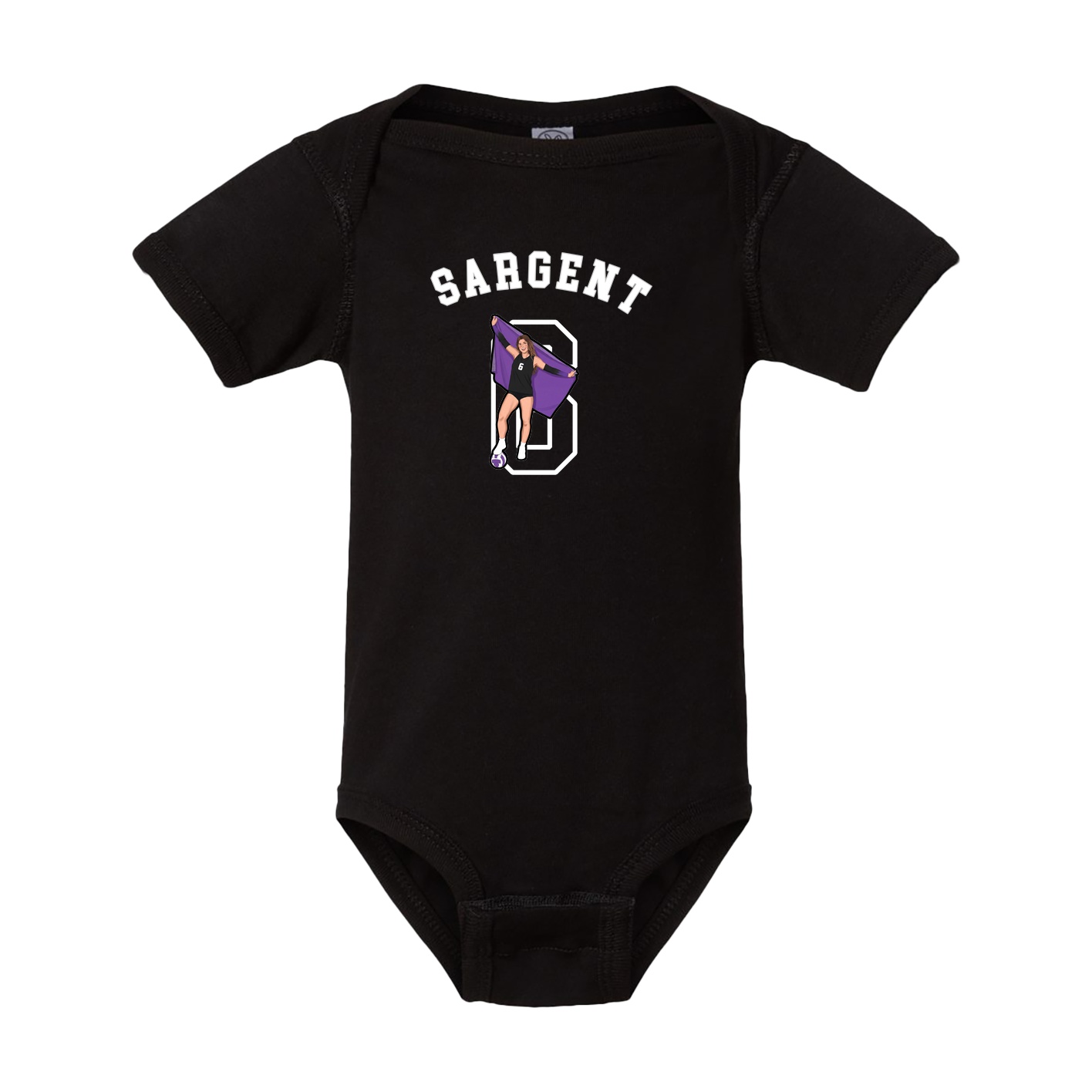 Baby Onesie — Shirsey Arch in Black