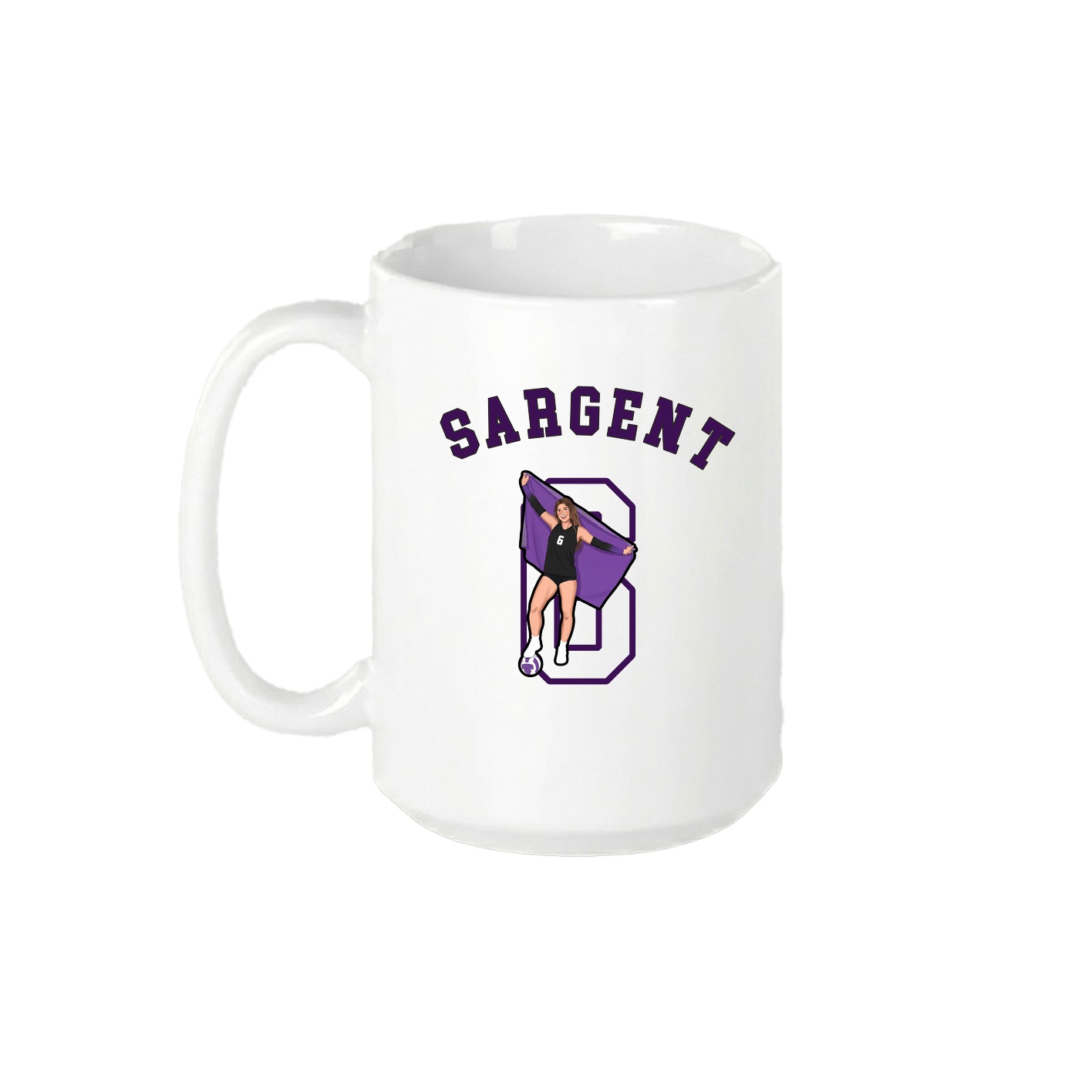 15oz Coffee Mug — Shirsey Arch in White