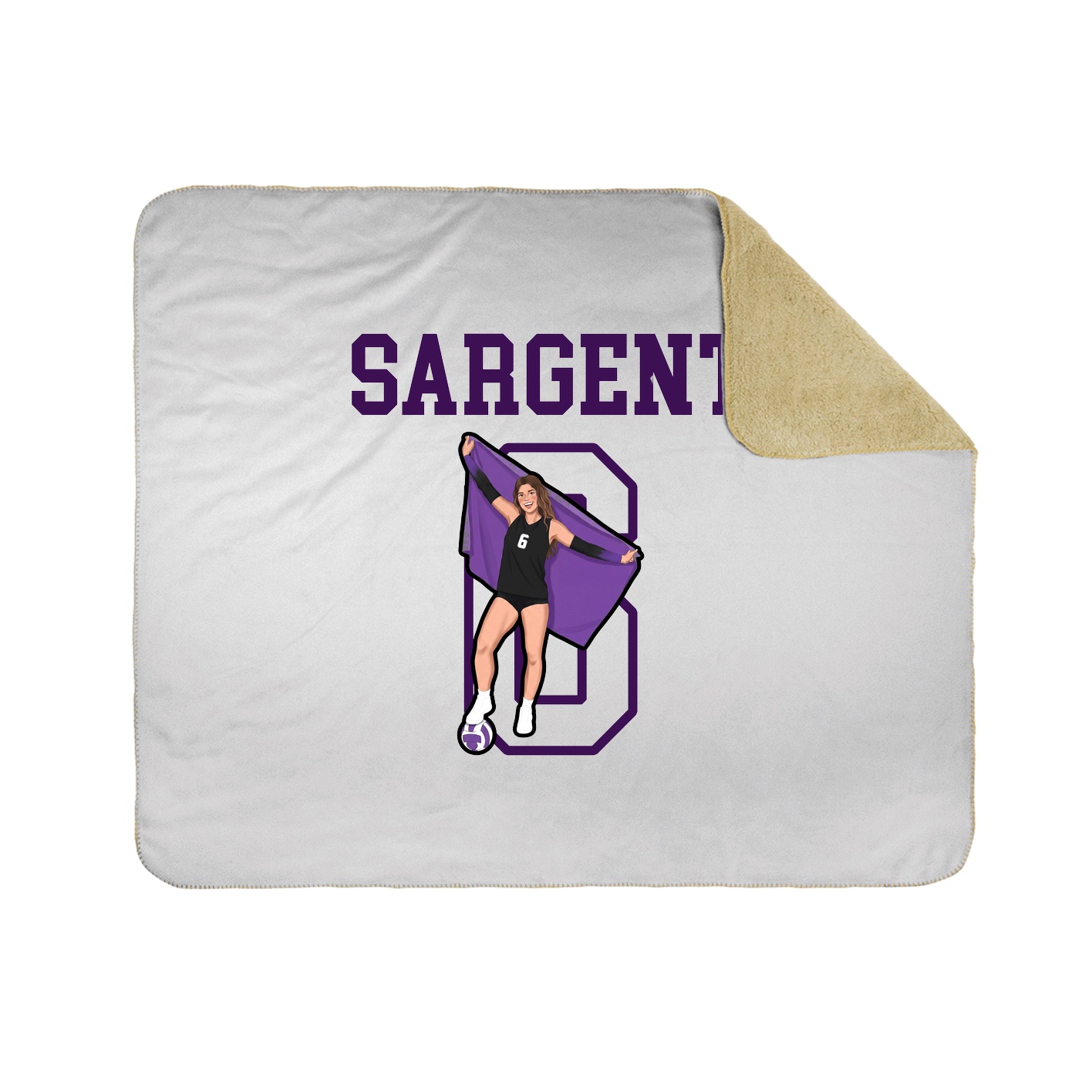 Throw Blanket — Shirsey in White