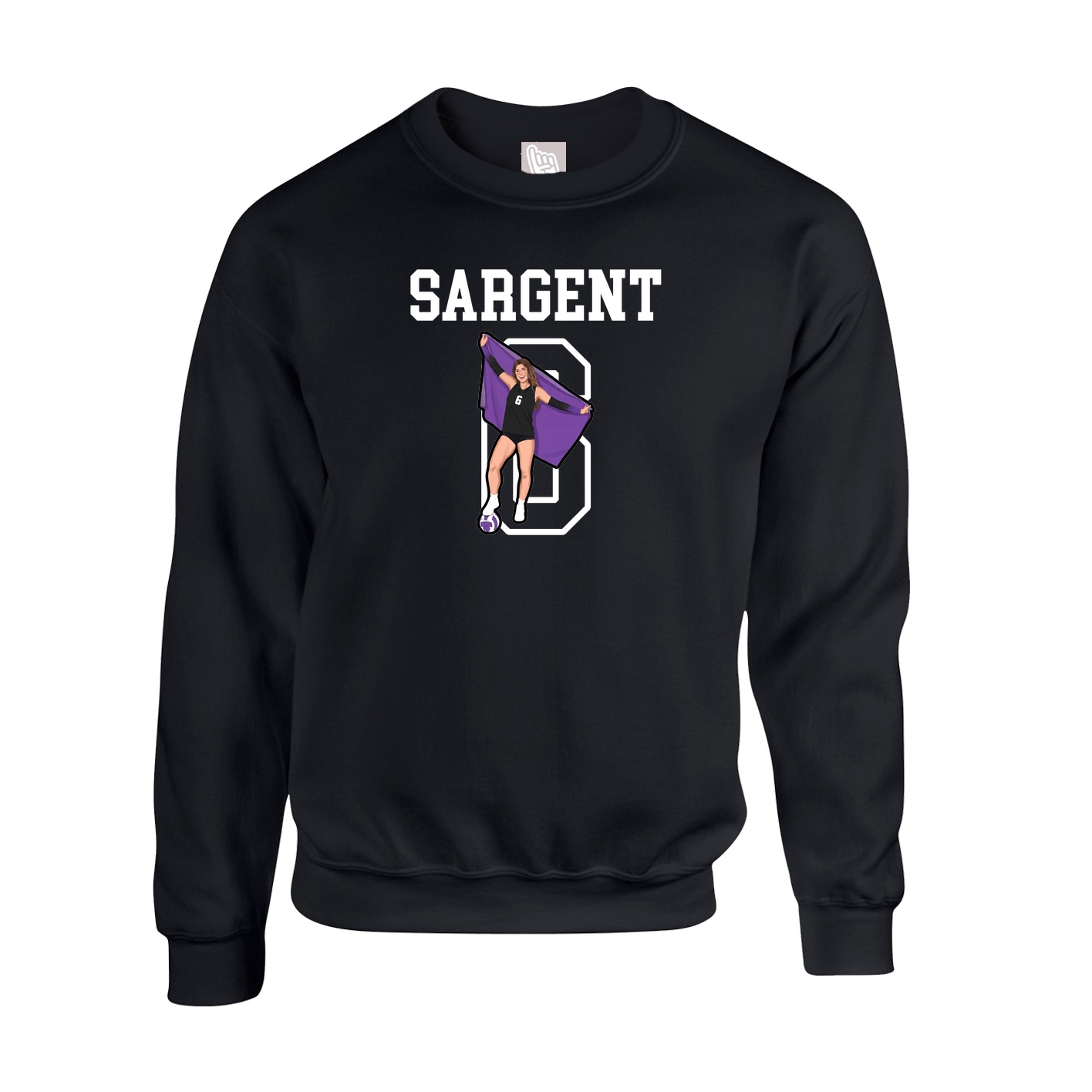 Fleece Crew — Shirsey in Black
