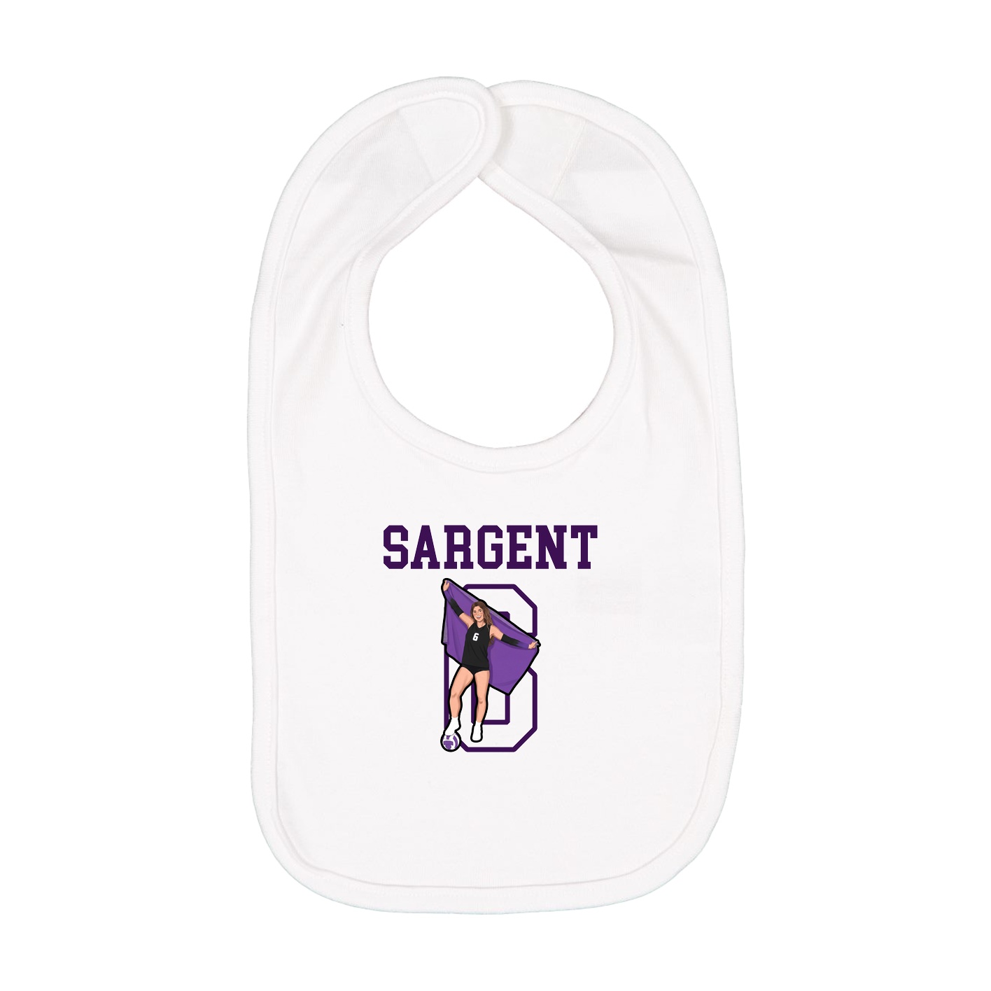 Infant Bib — Shirsey in White