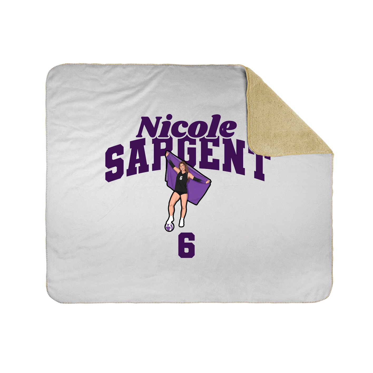 Throw Blanket — Signature Arch in White