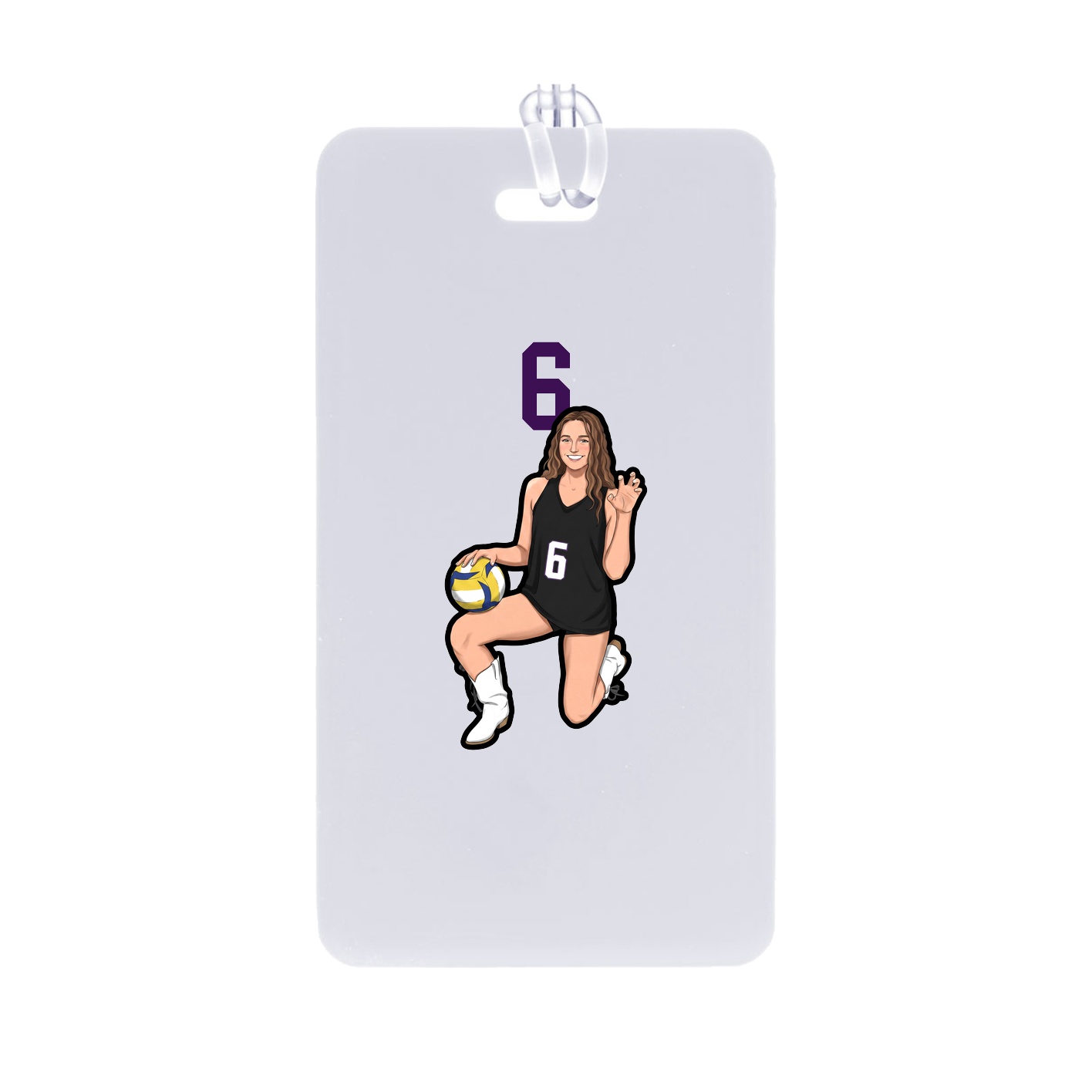 Bag Tag — Number Top in Classic