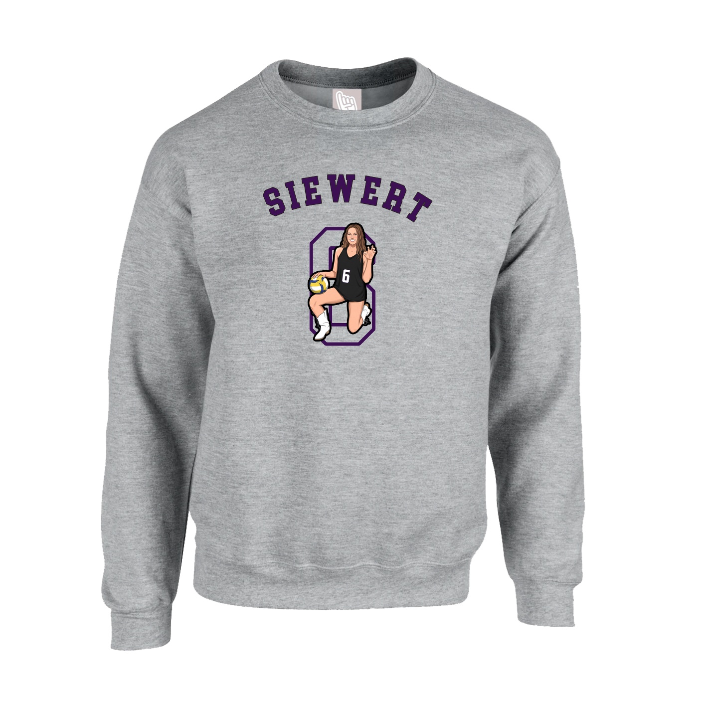 Fleece Crew — Shirsey Arch in Grey