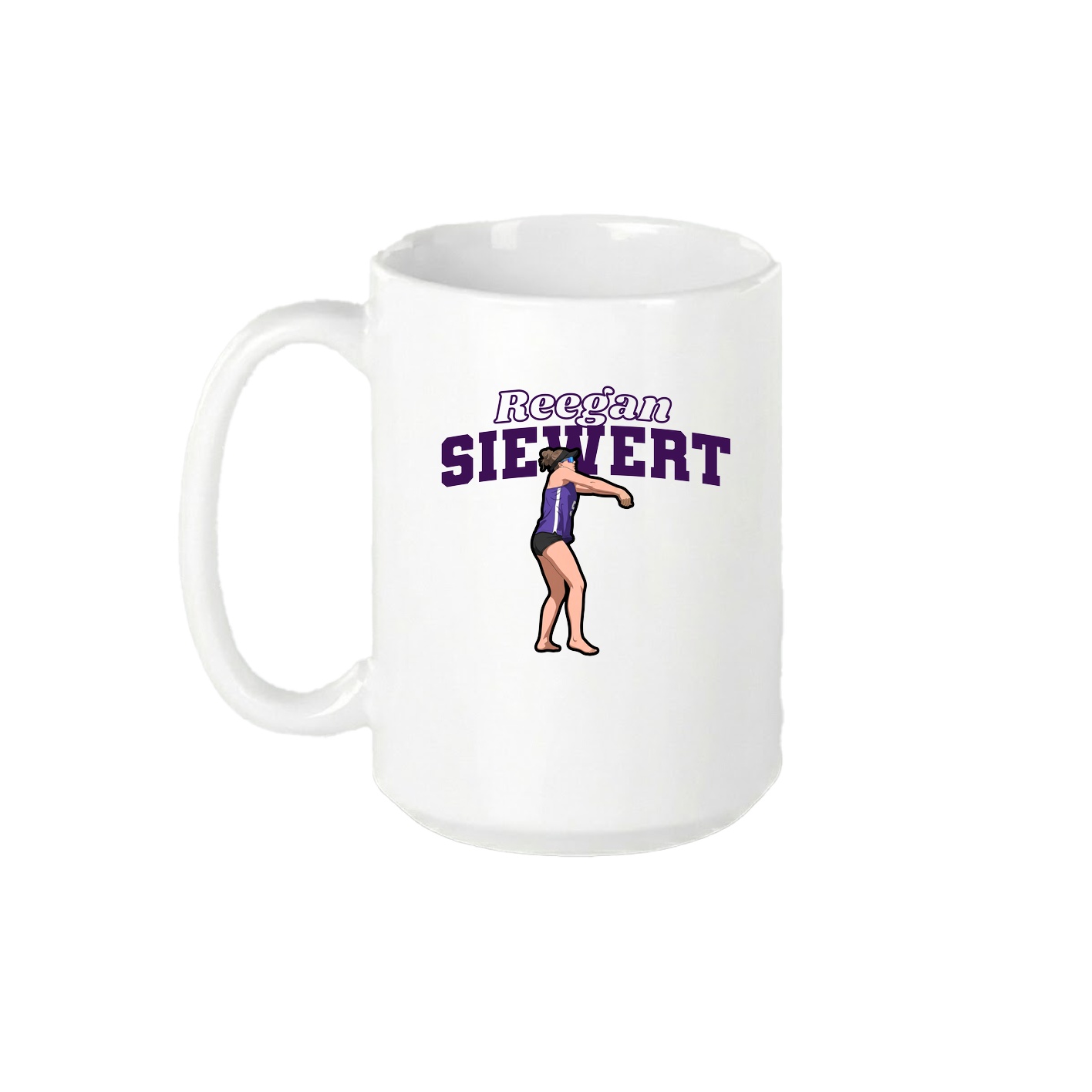 15oz Coffee Mug — Name Arch in White