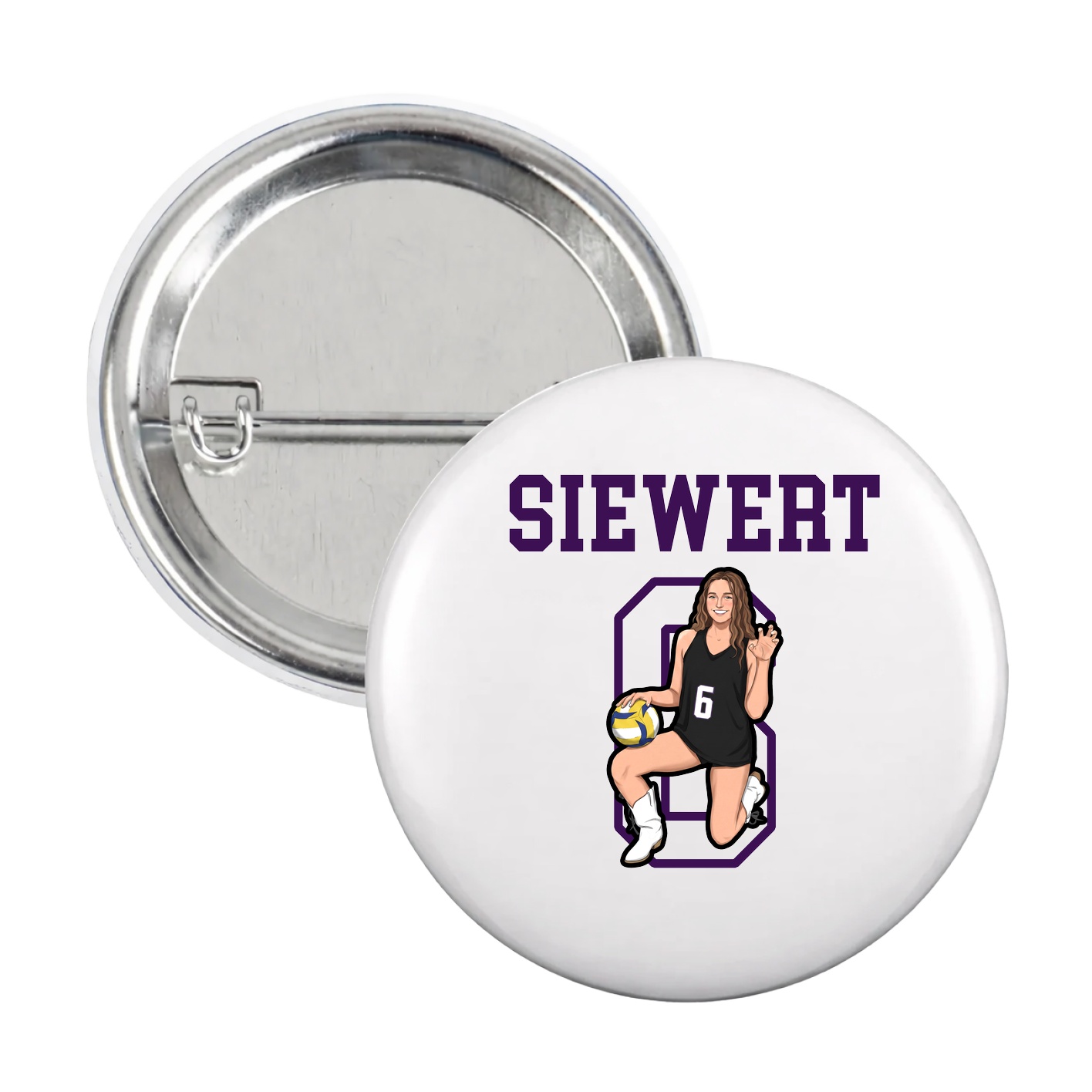 Game Day Button — Shirsey in White