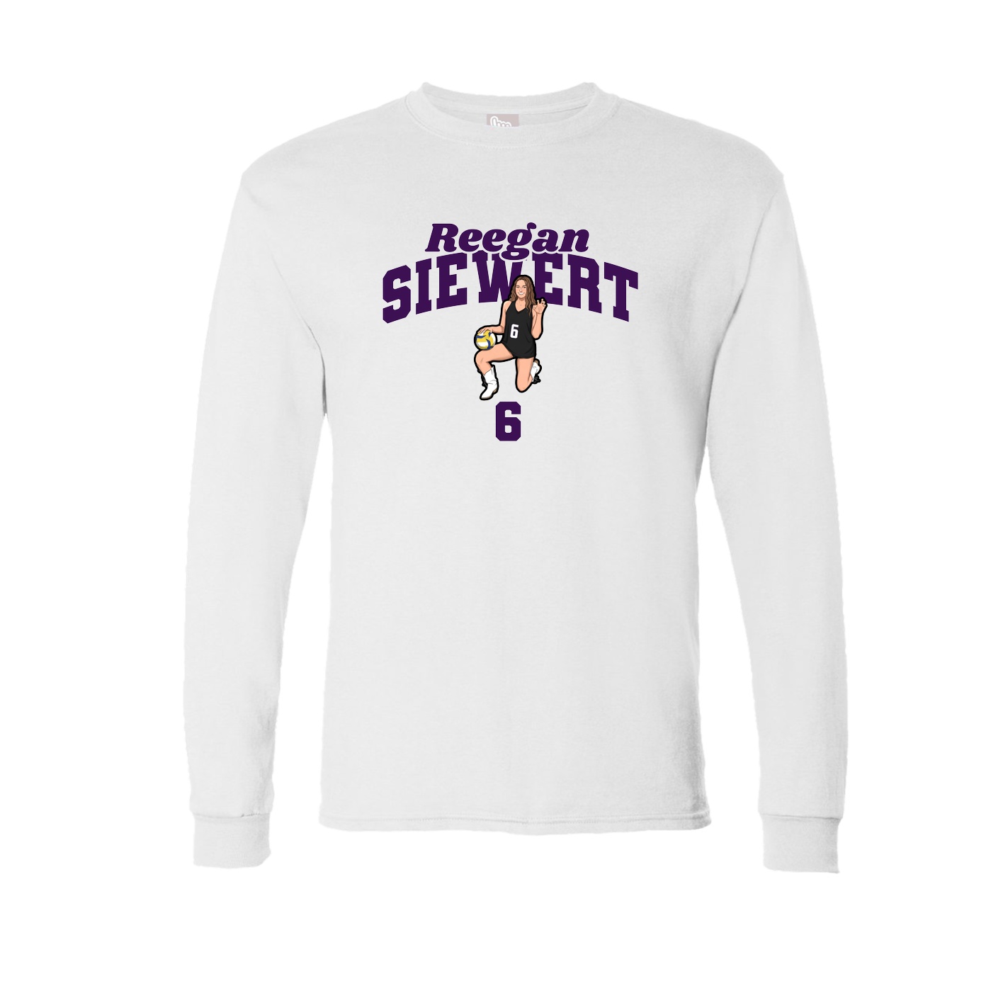 Long Sleeve Tee — Signature Arch in White