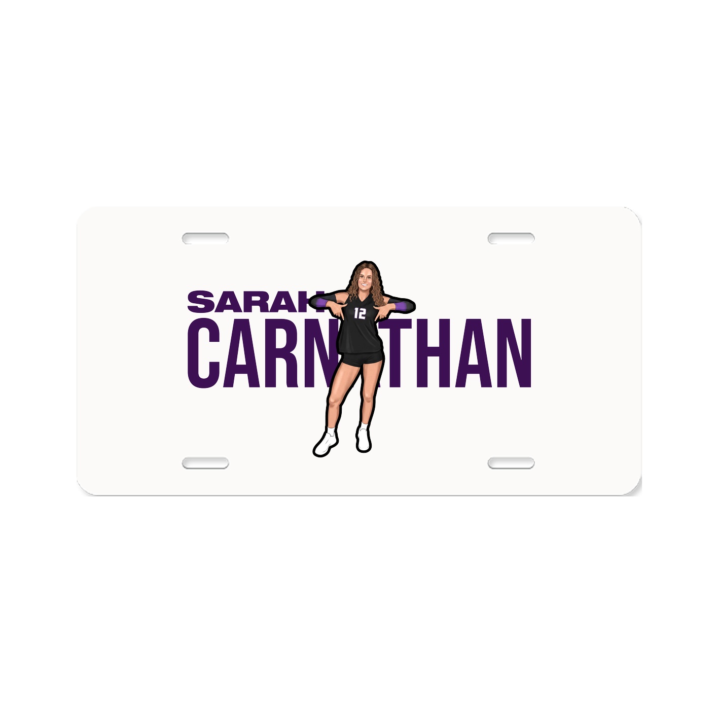 License Plate — Player Name in Classic