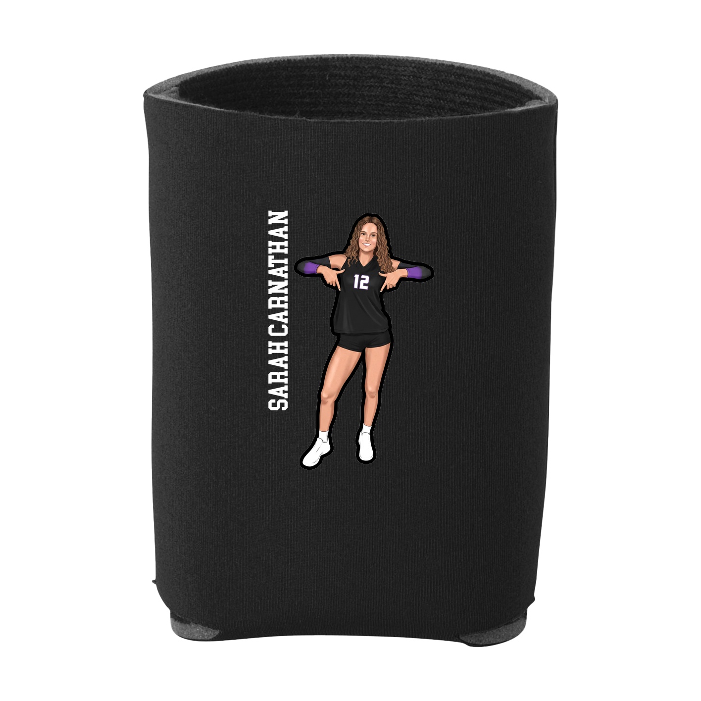 Can Holder — Name Vertical in Black