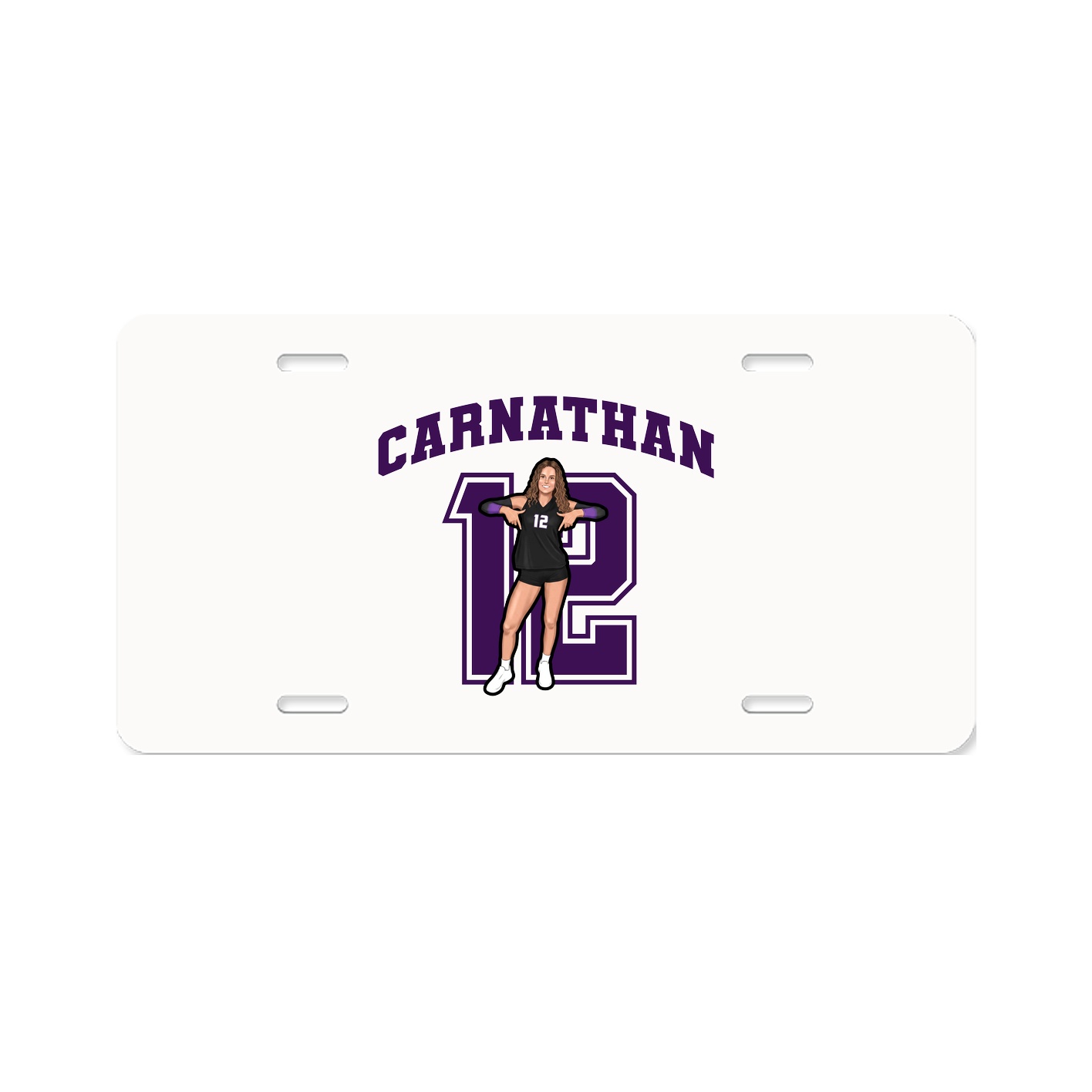 License Plate — Number in Classic