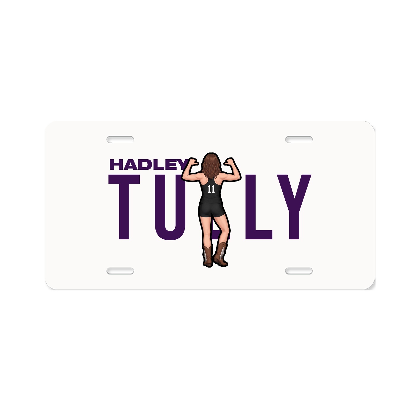 License Plate — Player Name in Classic