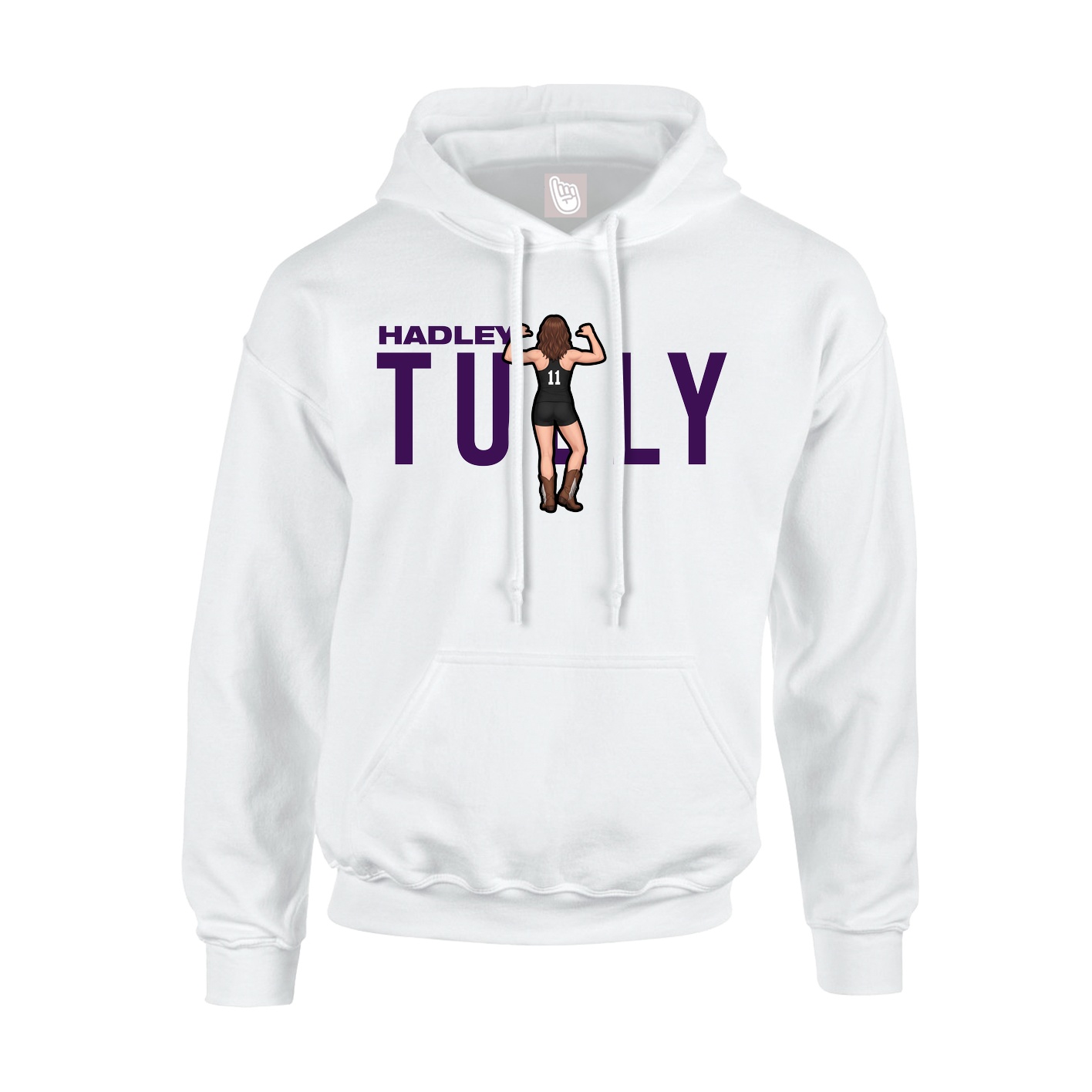Hoodie — Player Name in White