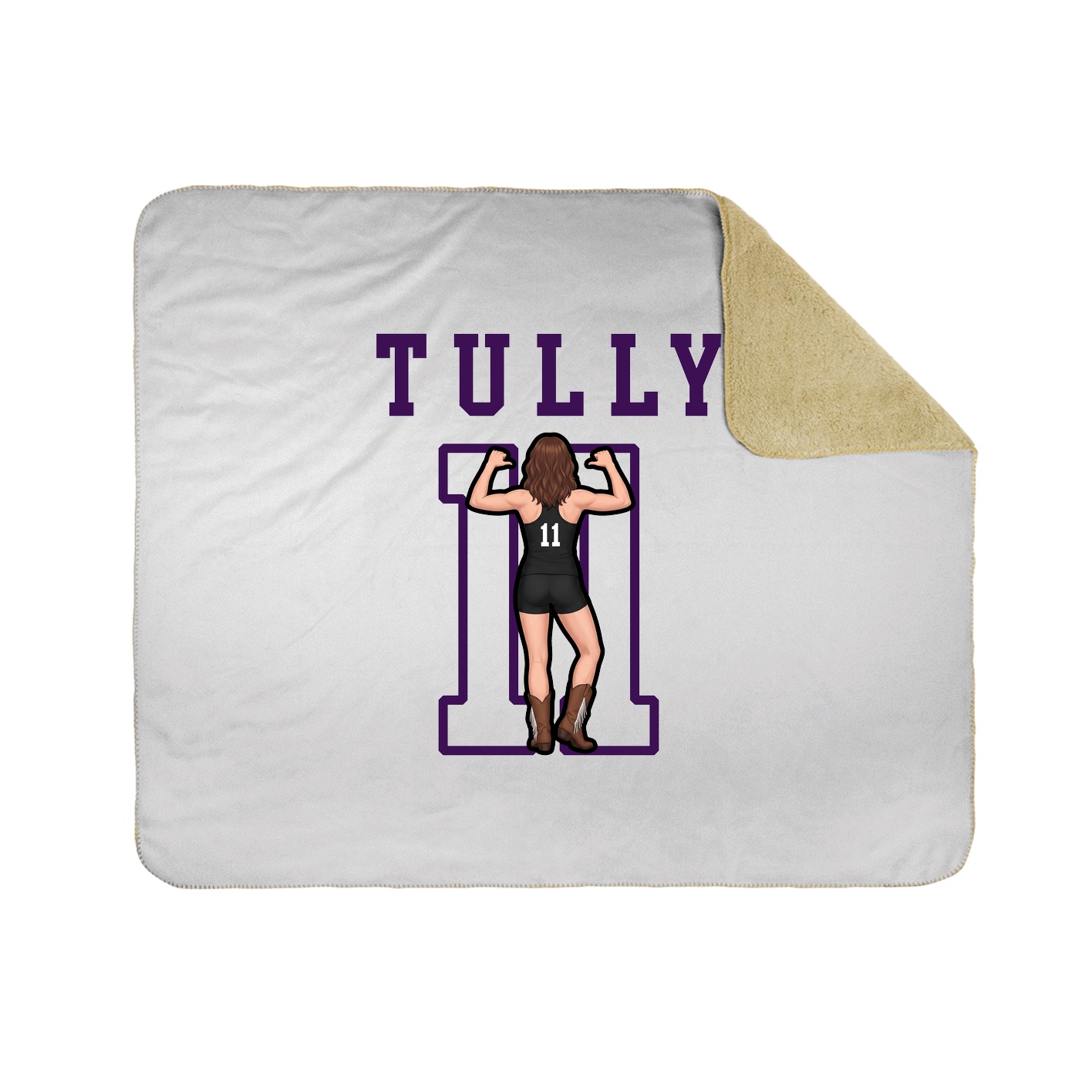 Throw Blanket — Shirsey in White