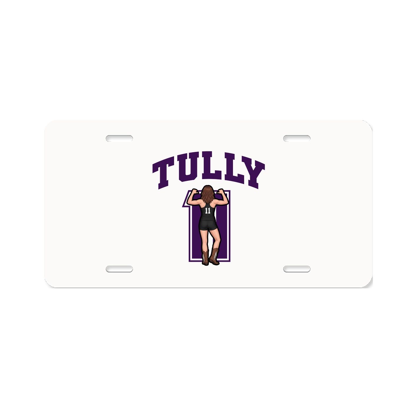 License Plate — Number in Classic