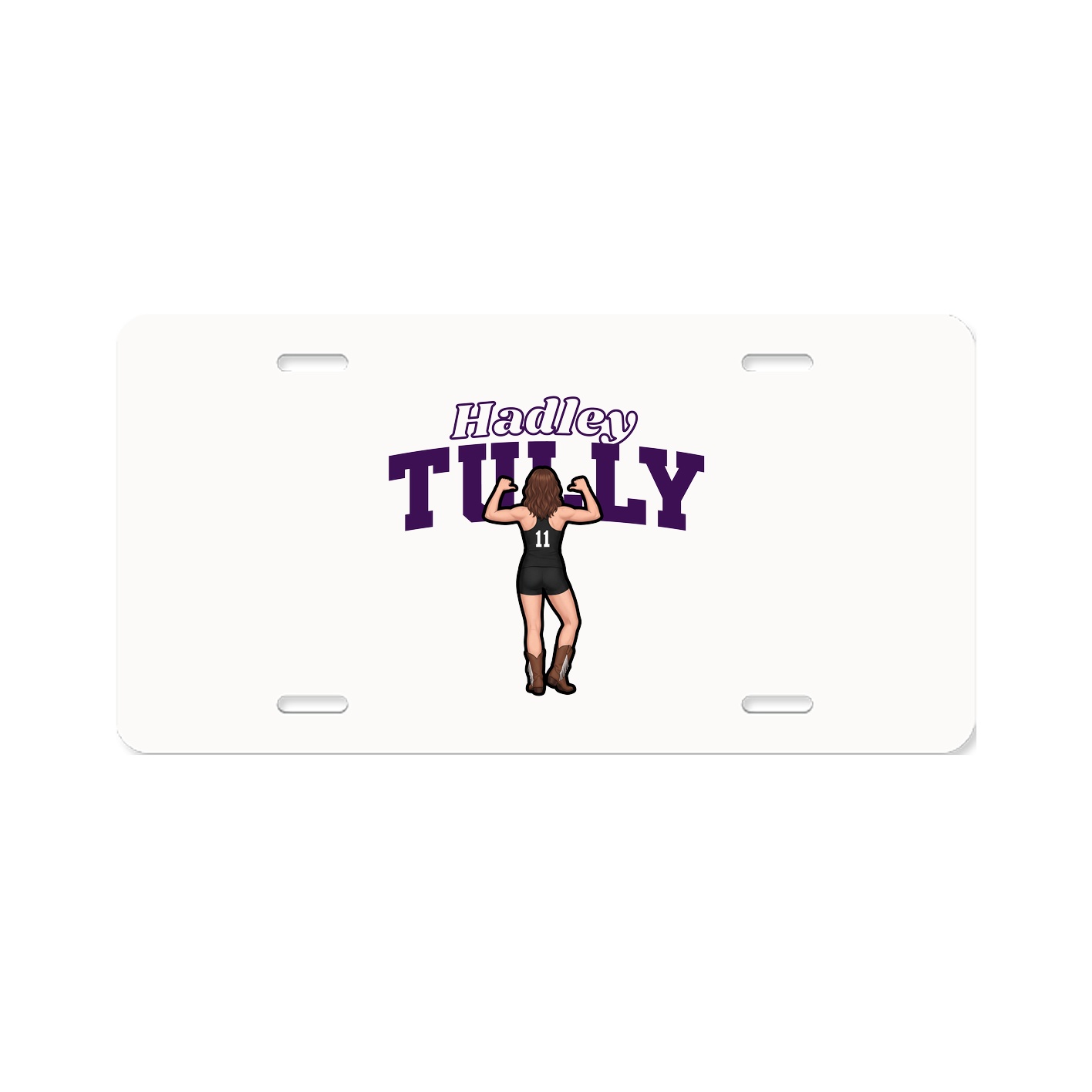 License Plate — Name Arch in Classic