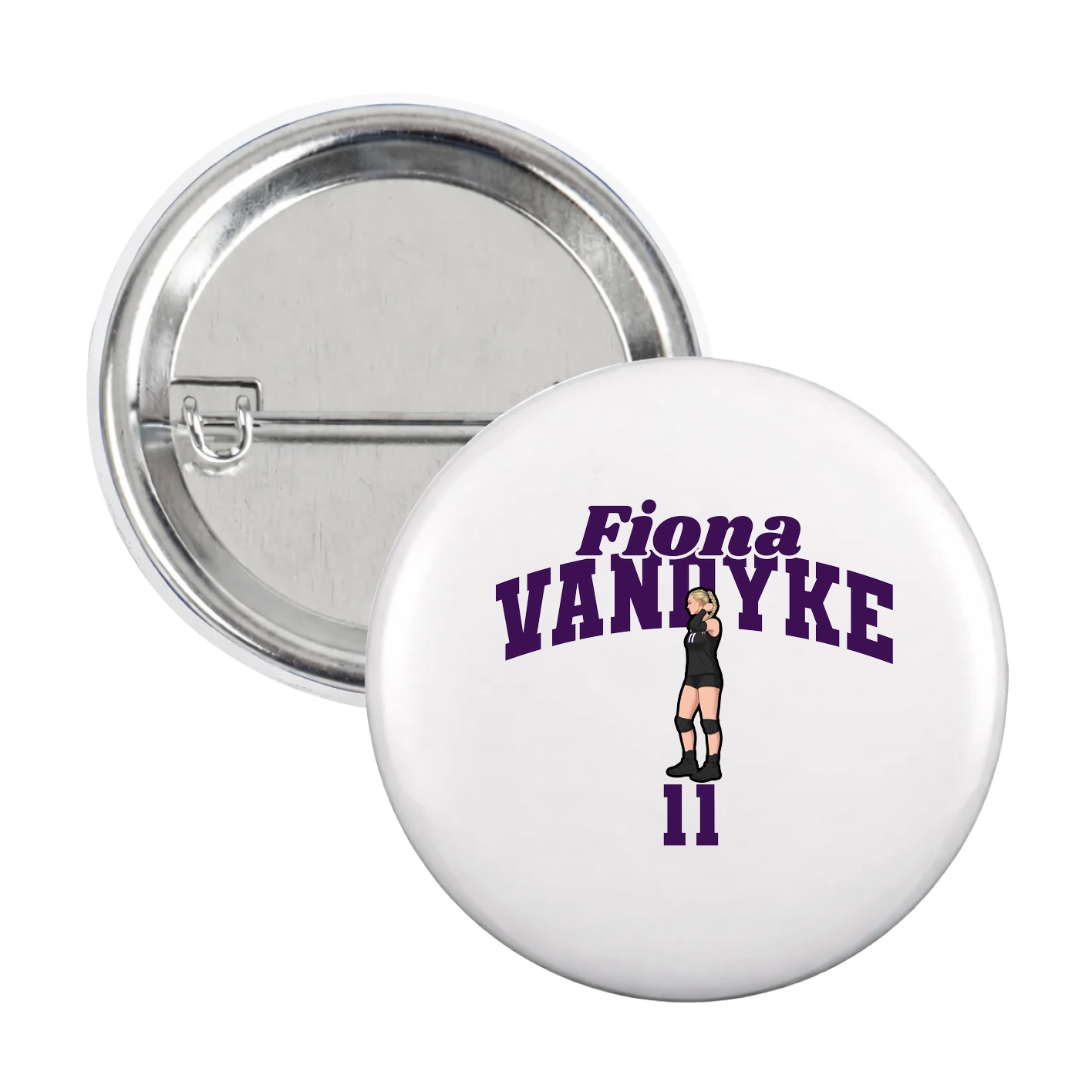 Game Day Button — Signature Arch in White