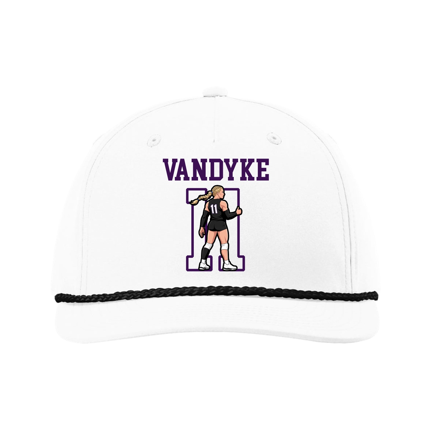 Five-Panel Classic Rope Cap — Shirsey in White