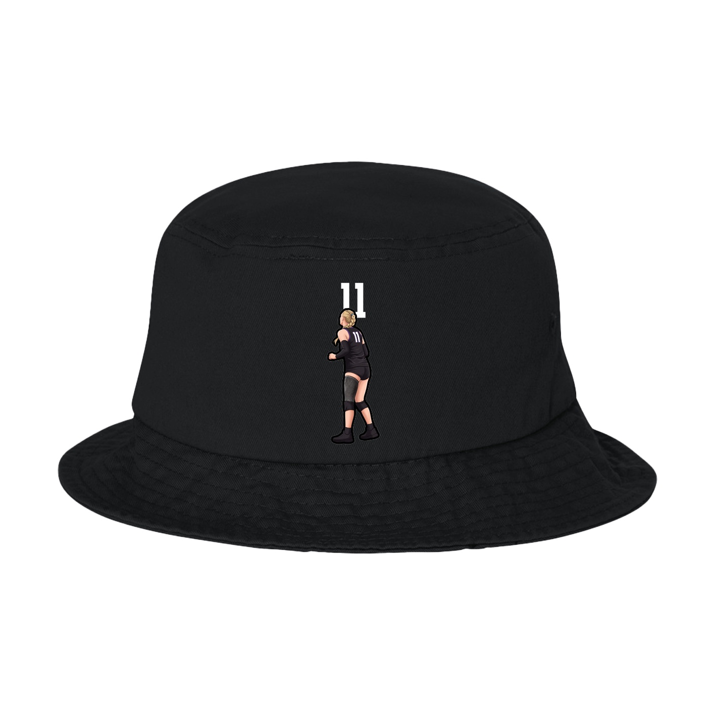 Bucket Cap — Number Top in Black