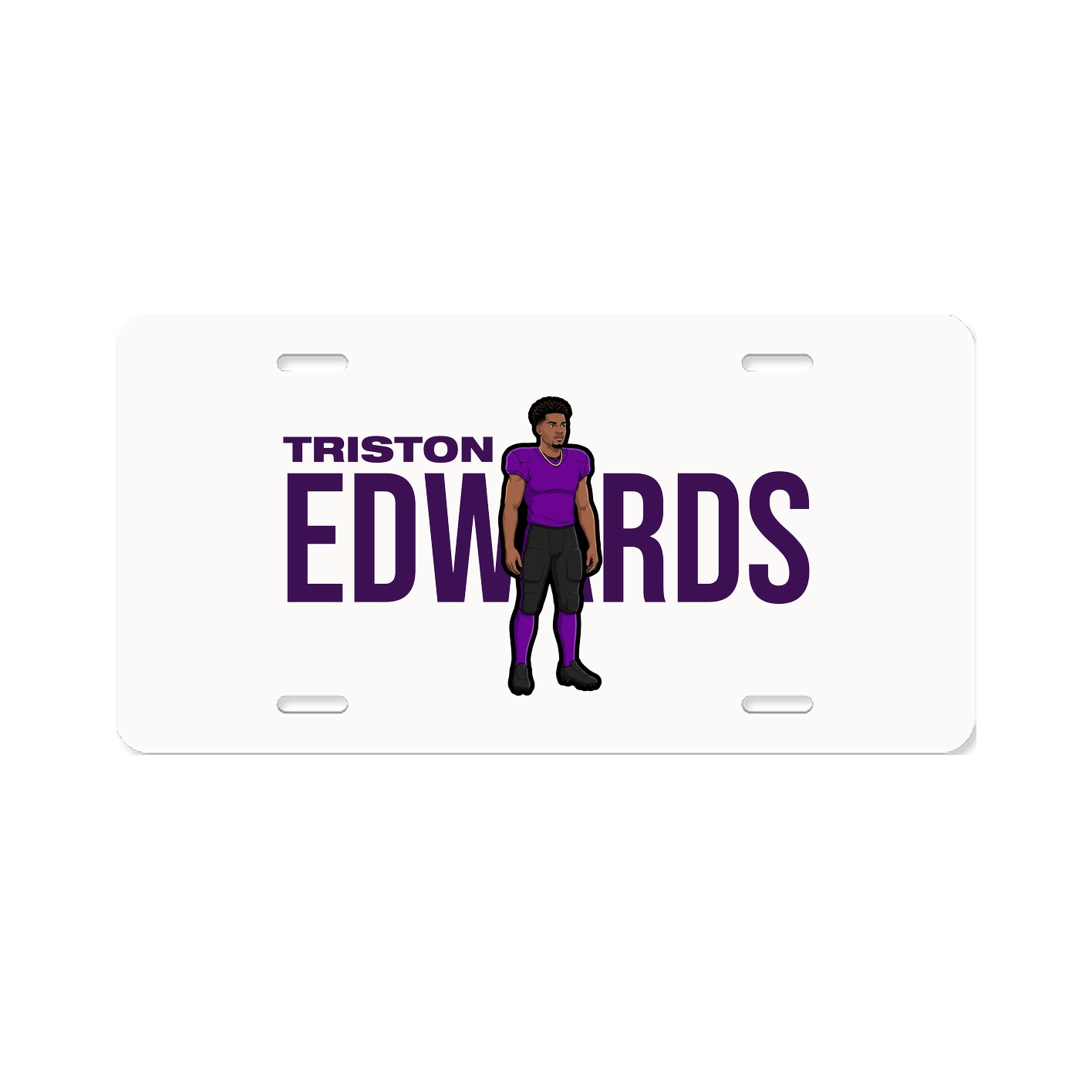 License Plate — Player Name in Classic