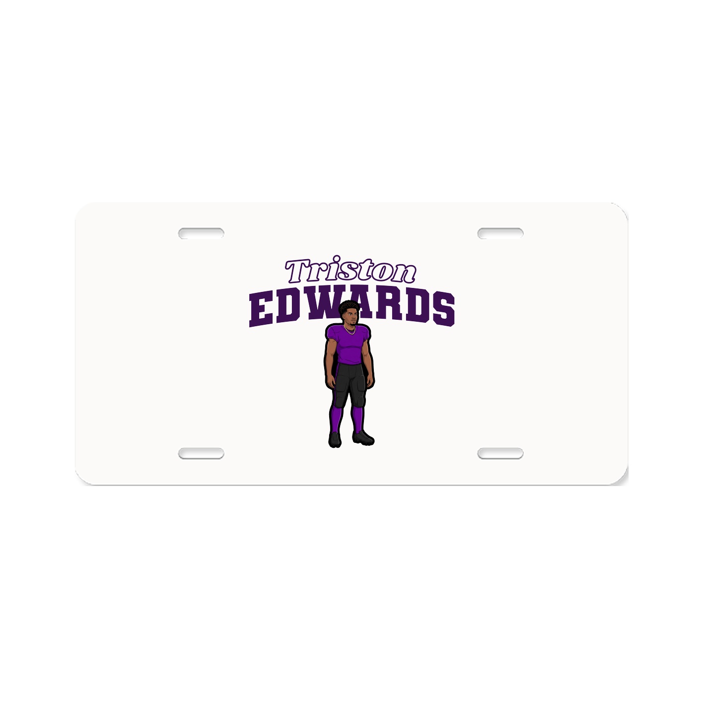 License Plate — Name Arch in Classic