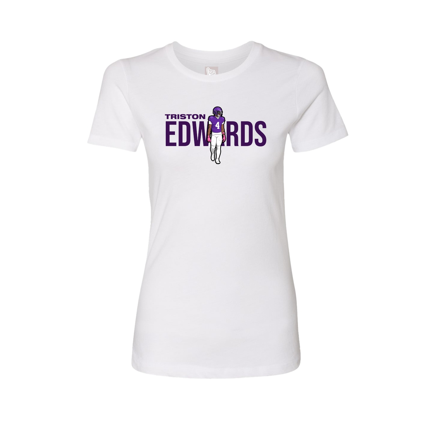 Womens Tee — Player Name in White