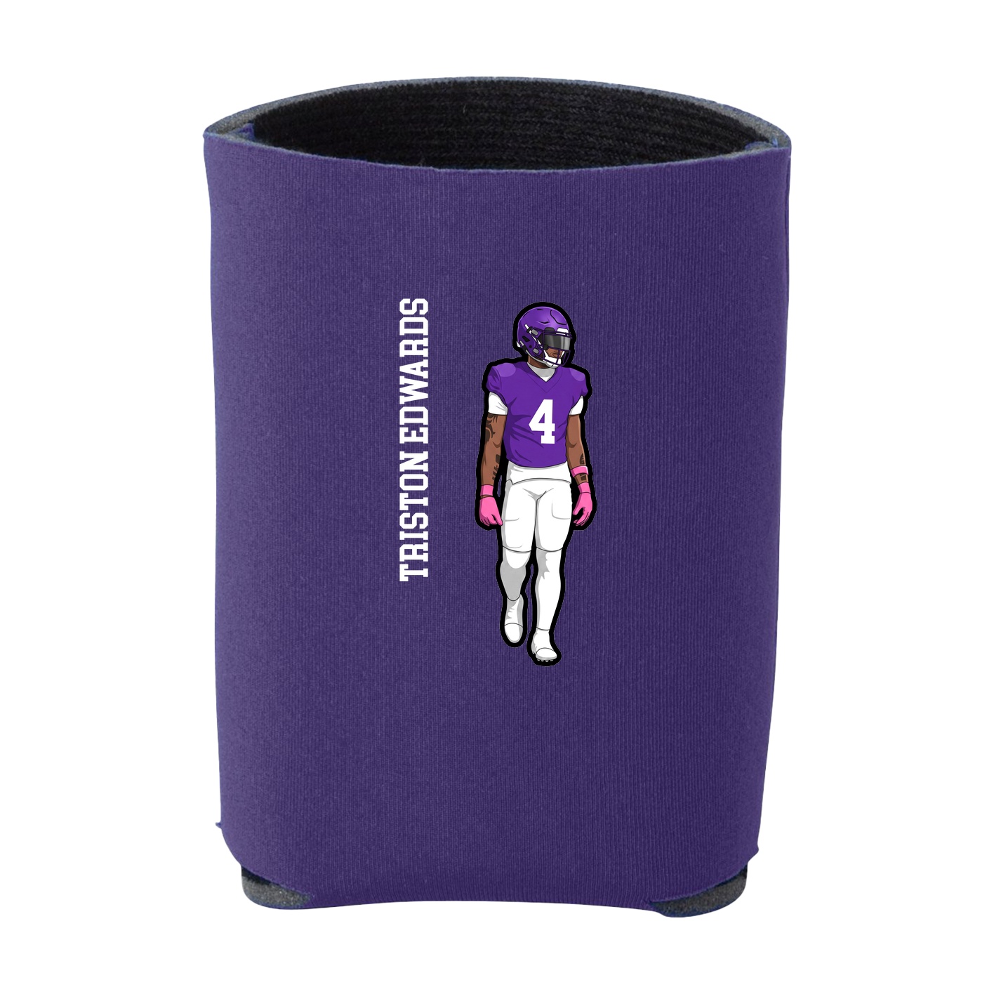 Can Holder — Name Vertical in Purple