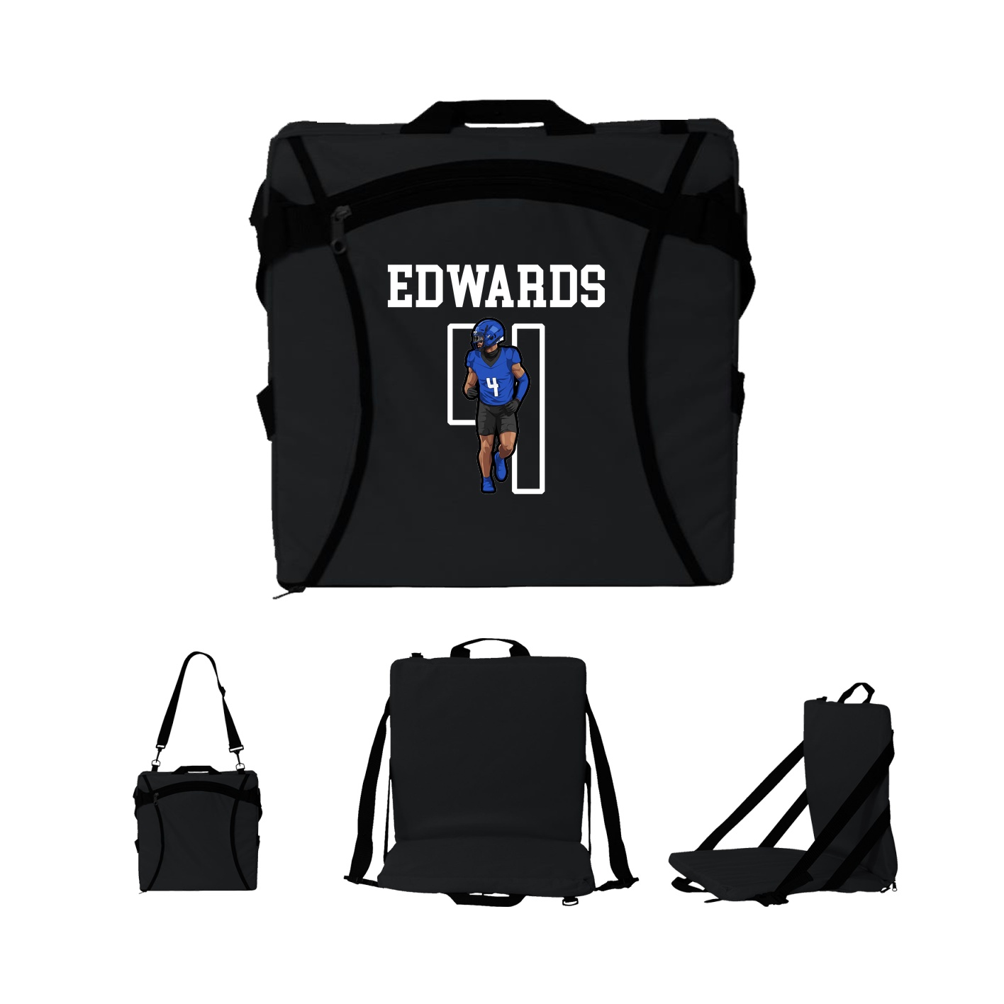 Folding Stadium Seat — Shirsey in Black