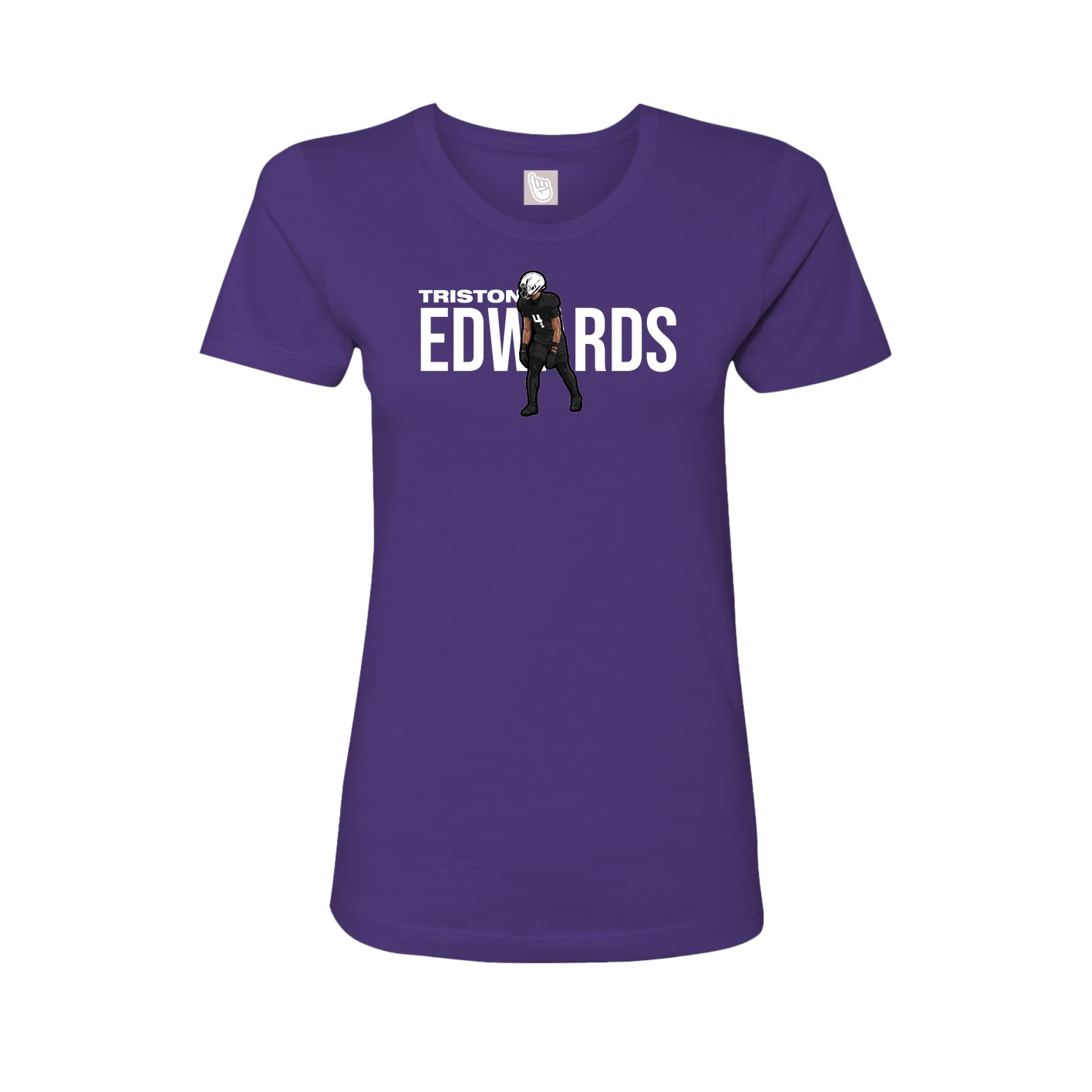 Womens Tee — Player Name in Purple