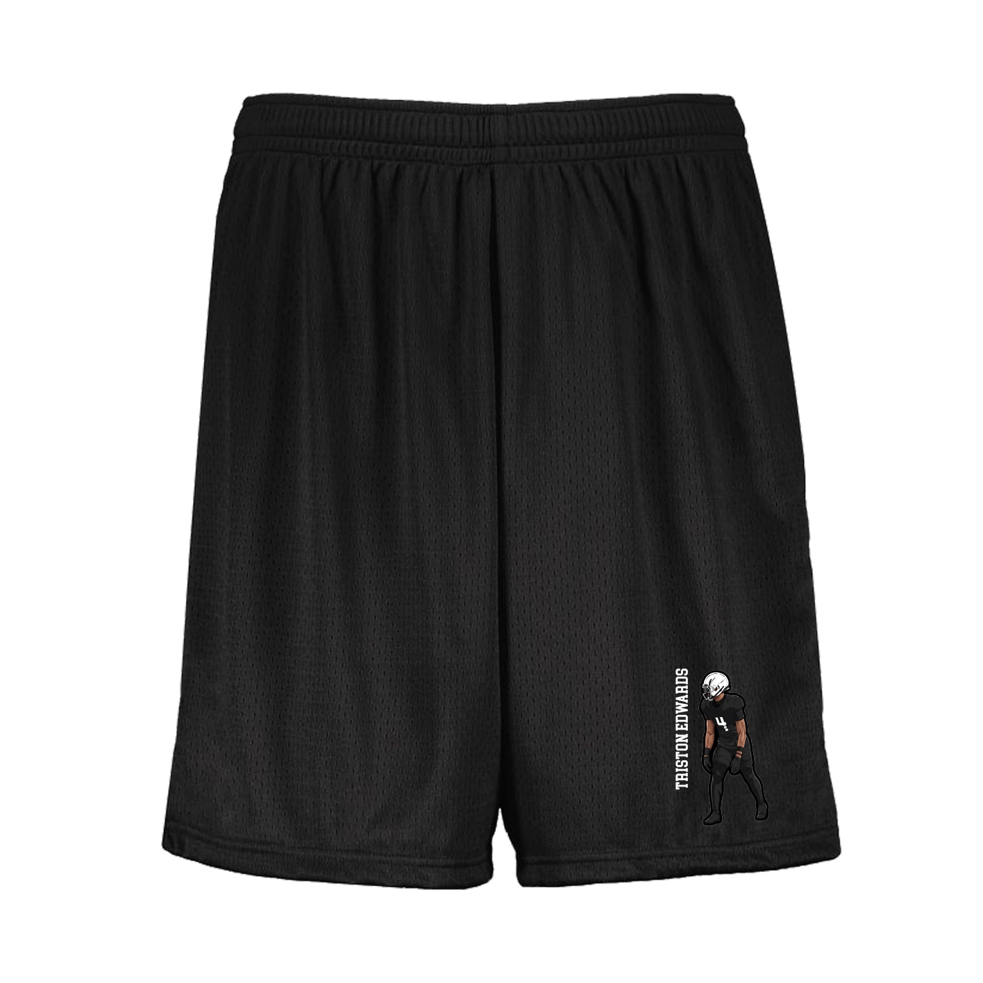 Shorts — Name Vertical in Black